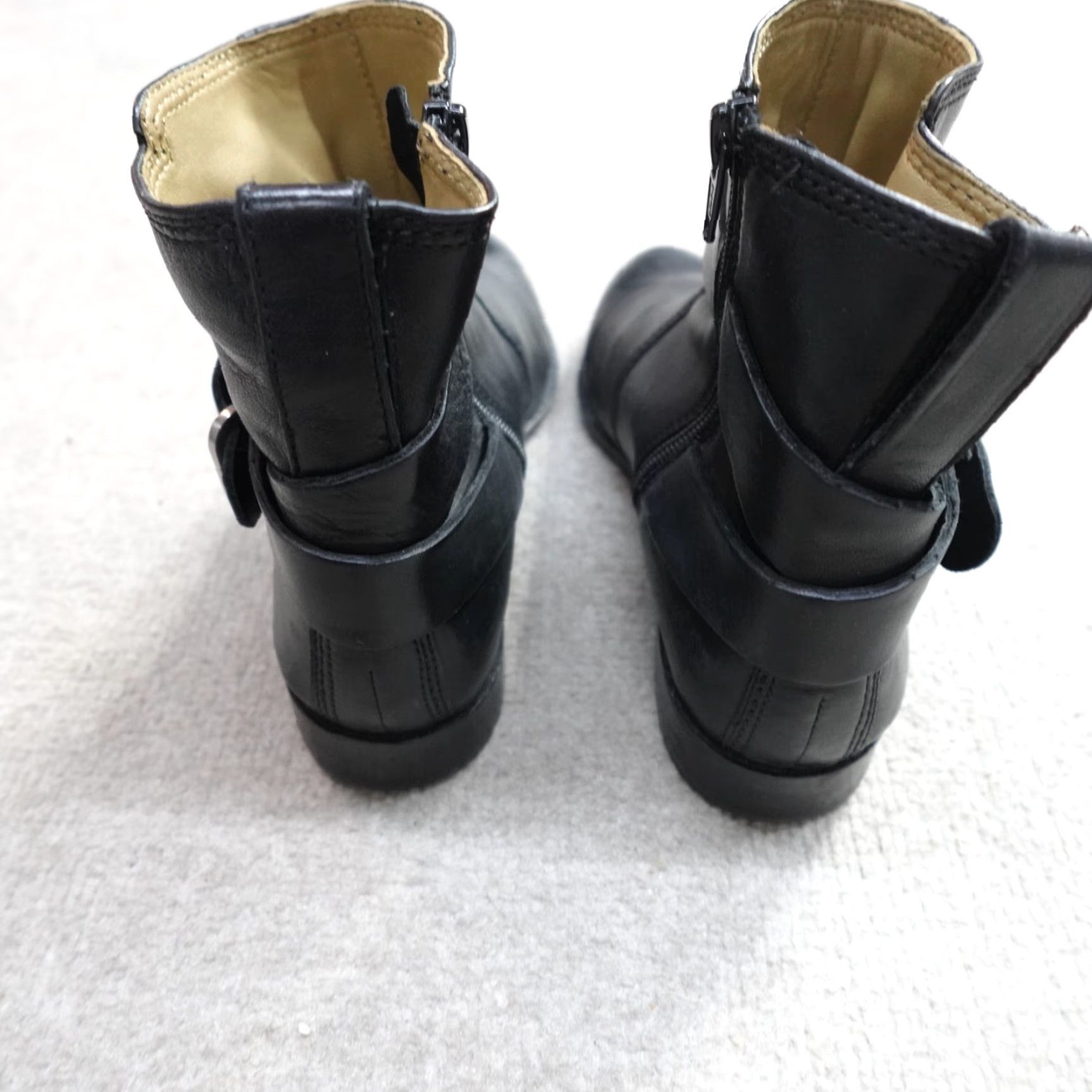 Vintage Robert Zur Women's Boots 7.5 Black Ankle Jodhpur Leather Full Zip 1.5" Heel Block Bootie Size US 8 / IT 38 - 7 Thumbnail