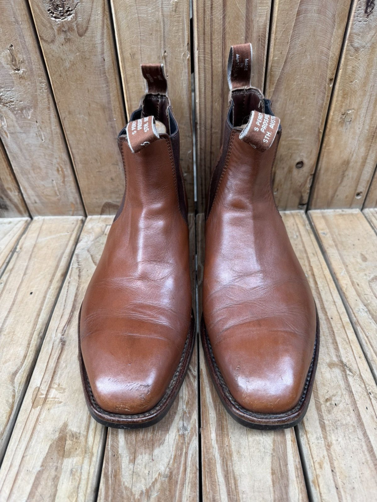R.M. Williams R.M.Williams Brown leather Australian Men Boots UK 8 H US 9 Size US 9 / EU 42 - 18 Thumbnail
