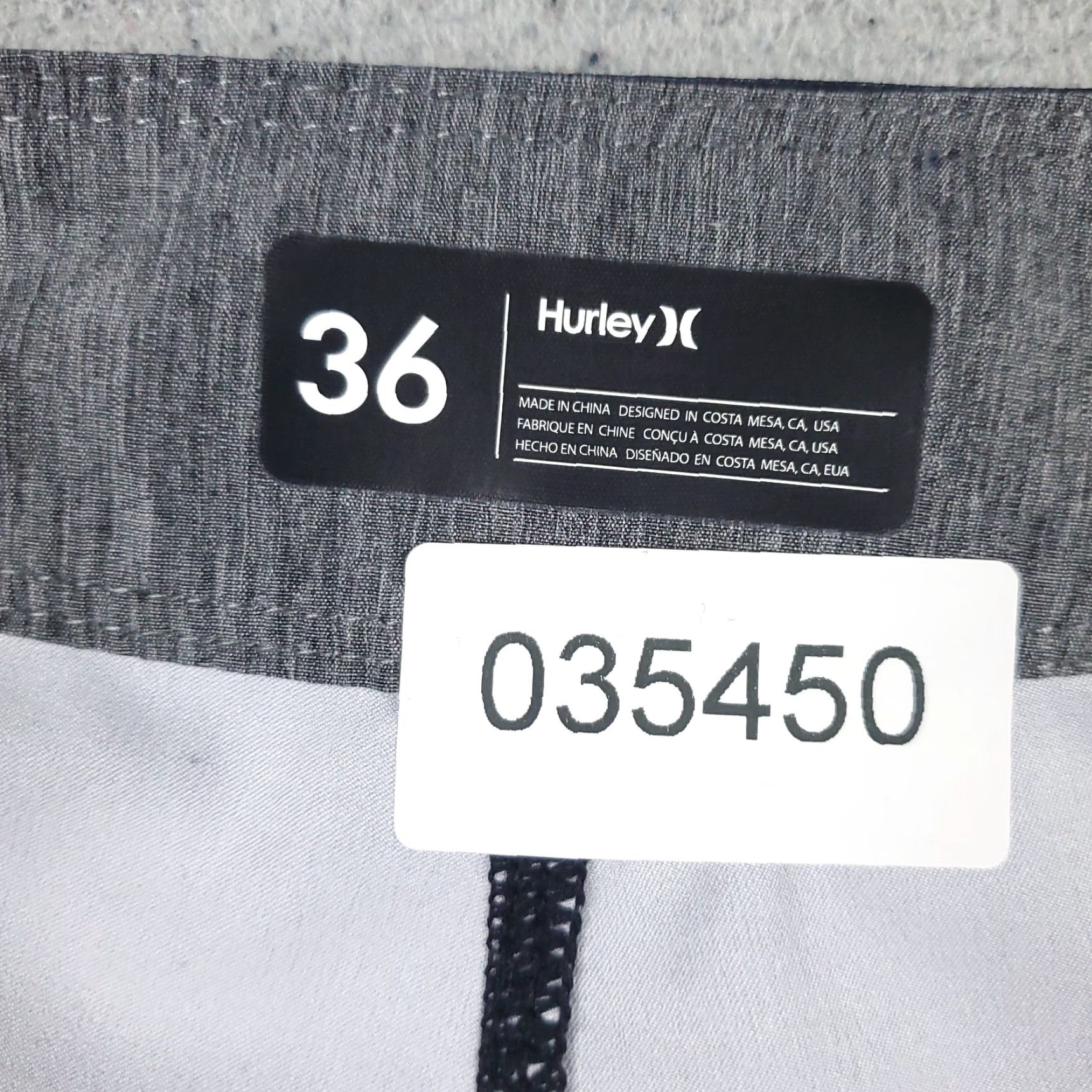 Hurley Hurley Phantom Shorts Mens 36 Gray Tropical Beach Board Swim Trunks Size US 36 / EU 52 - 7 Thumbnail