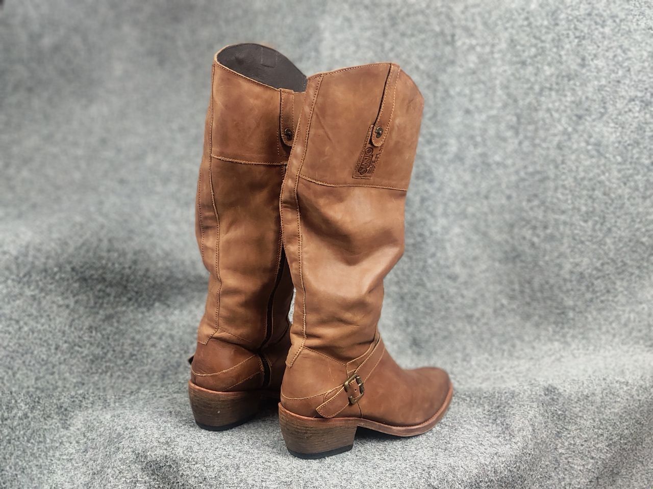 Sancho Boots Sancho Boots 9204 brown leather knee high zip Shoes Vintage Size US 10 / IT 40 - 11 Thumbnail