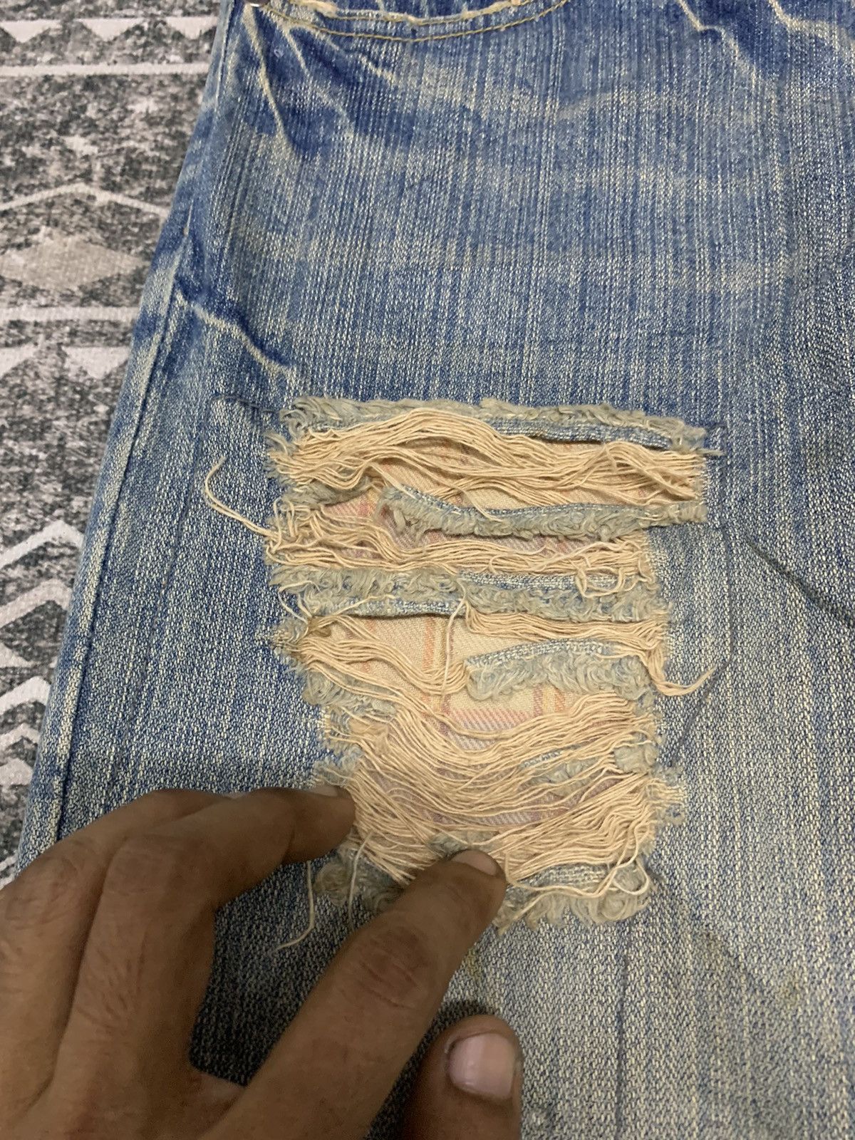 If Six Was Nine HYSTERIC GLAMOUR INSPIRED JAPANESE UNBRAND DISTRESSED Size US 32 / EU 48 - 7 Thumbnail