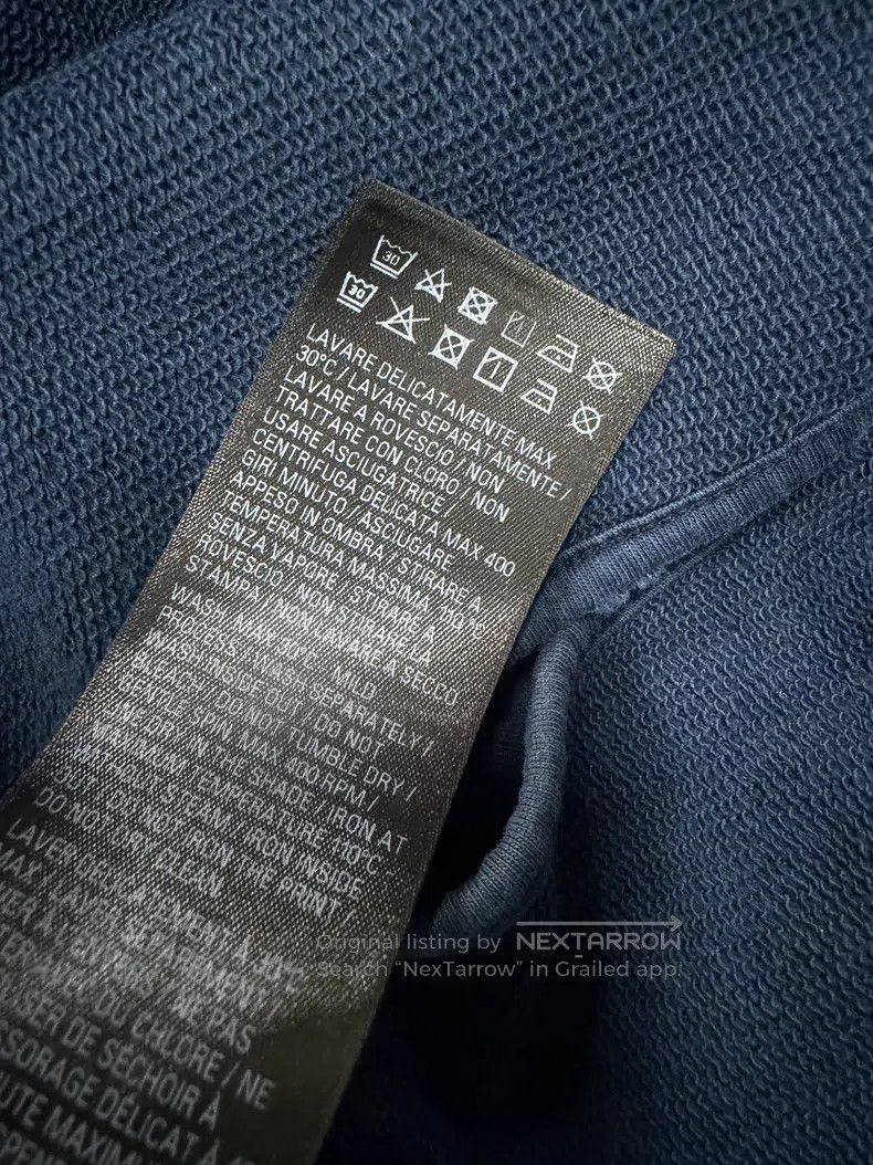 Balenciaga Balenciaga Masking Tape Aged Destruction Hoodie (Dark Blue Size US S / EU 44-46 / 1 - 5 Thumbnail