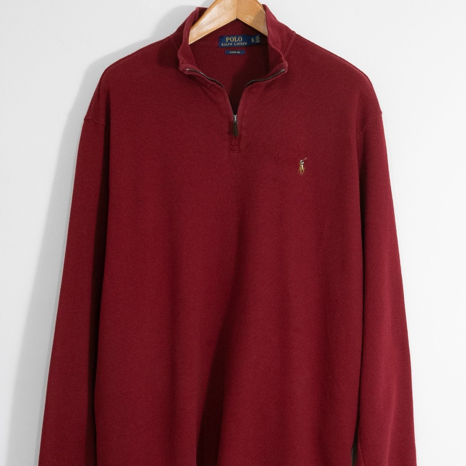 Polo Ralph Lauren Polo Ralph Lauren Estate Rib Quarter Zip Sweater Mens XL Size US XL / EU 56 / 4 - 2 Thumbnail