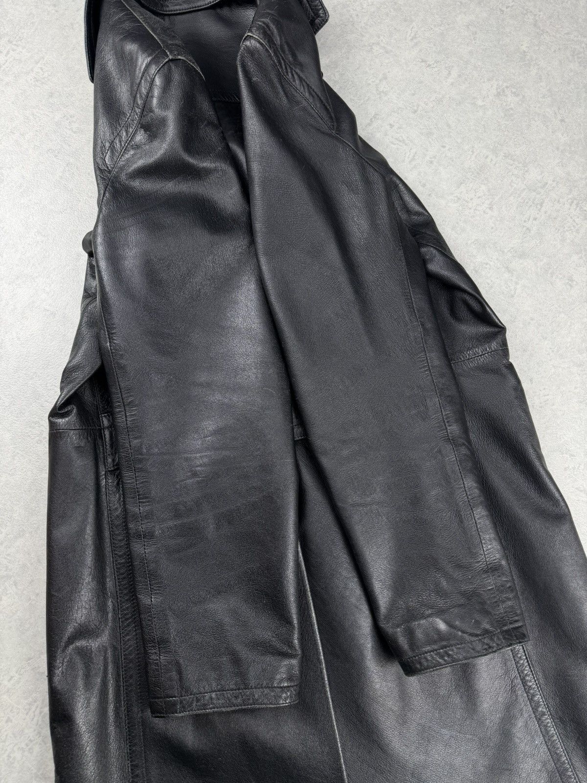 Gianfranco Ferre Vintage Gianfranco Ferre Leather Black Coat Jacket Unisex Size US S / EU 44-46 / 1 - 19 Thumbnail
