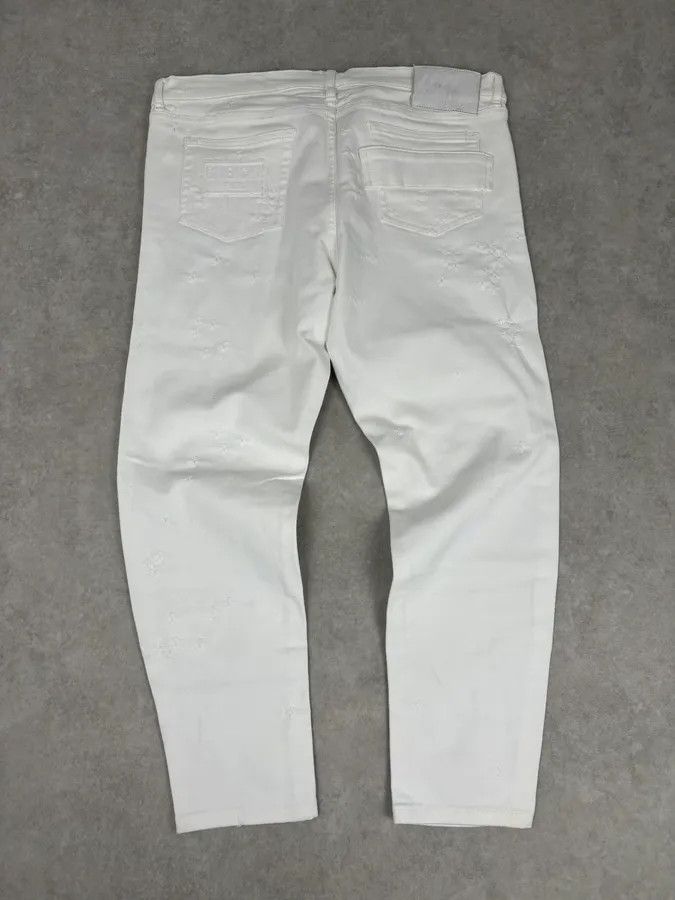 Givenchy 2010s Givenchy White Distressed Denim Jeans Size US 32 / EU 48 - 6 Thumbnail