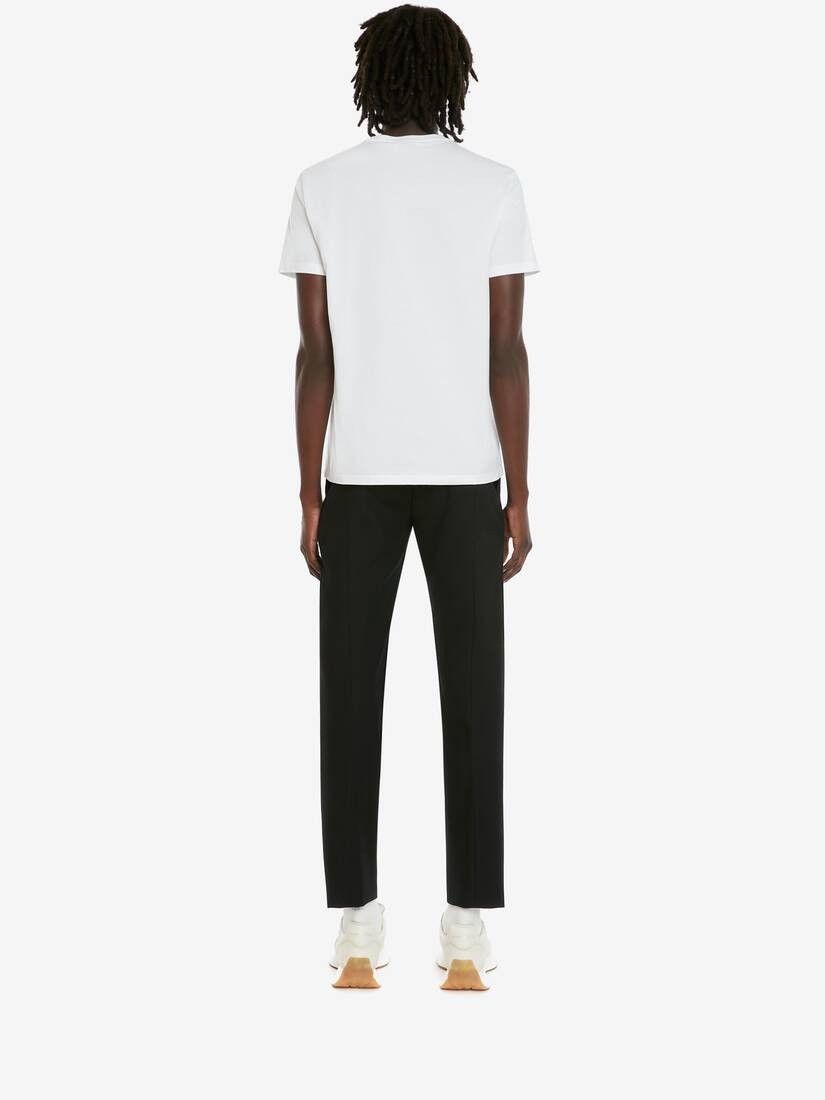 Alexander McQueen o1w1db10725 McQueen Graffiti T-Shirt in White Size US XXL / EU 58 / 5 - 4 Thumbnail