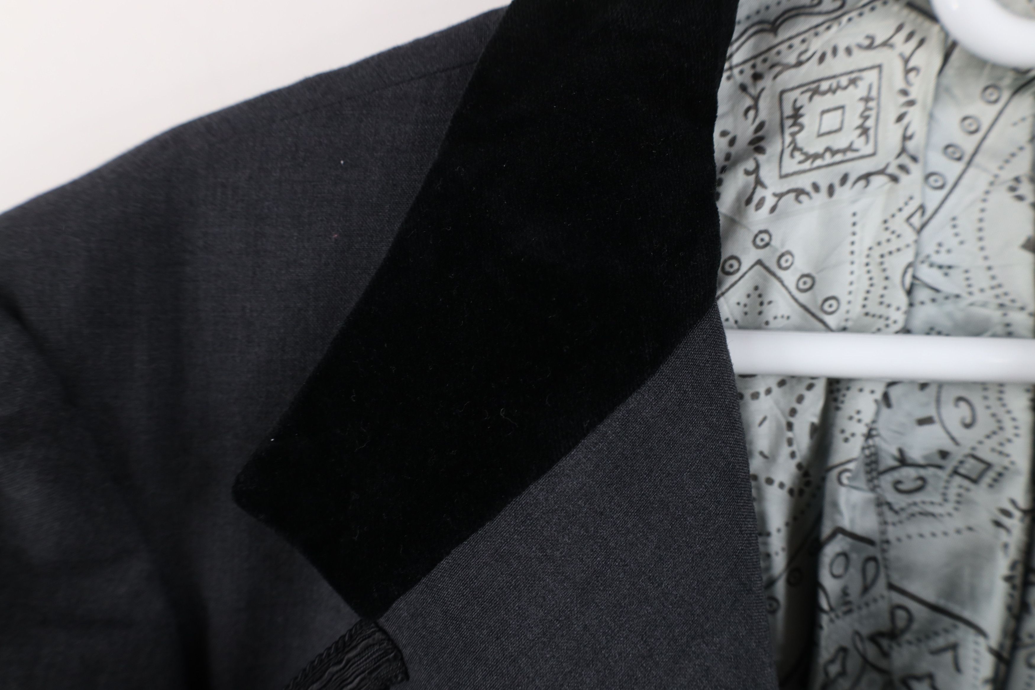 Vintage Vintage 70s Streetwear Smoking Prom Tuxedo Suit Jacket USA Size US XXL / EU 58 / 5 - 5 Thumbnail