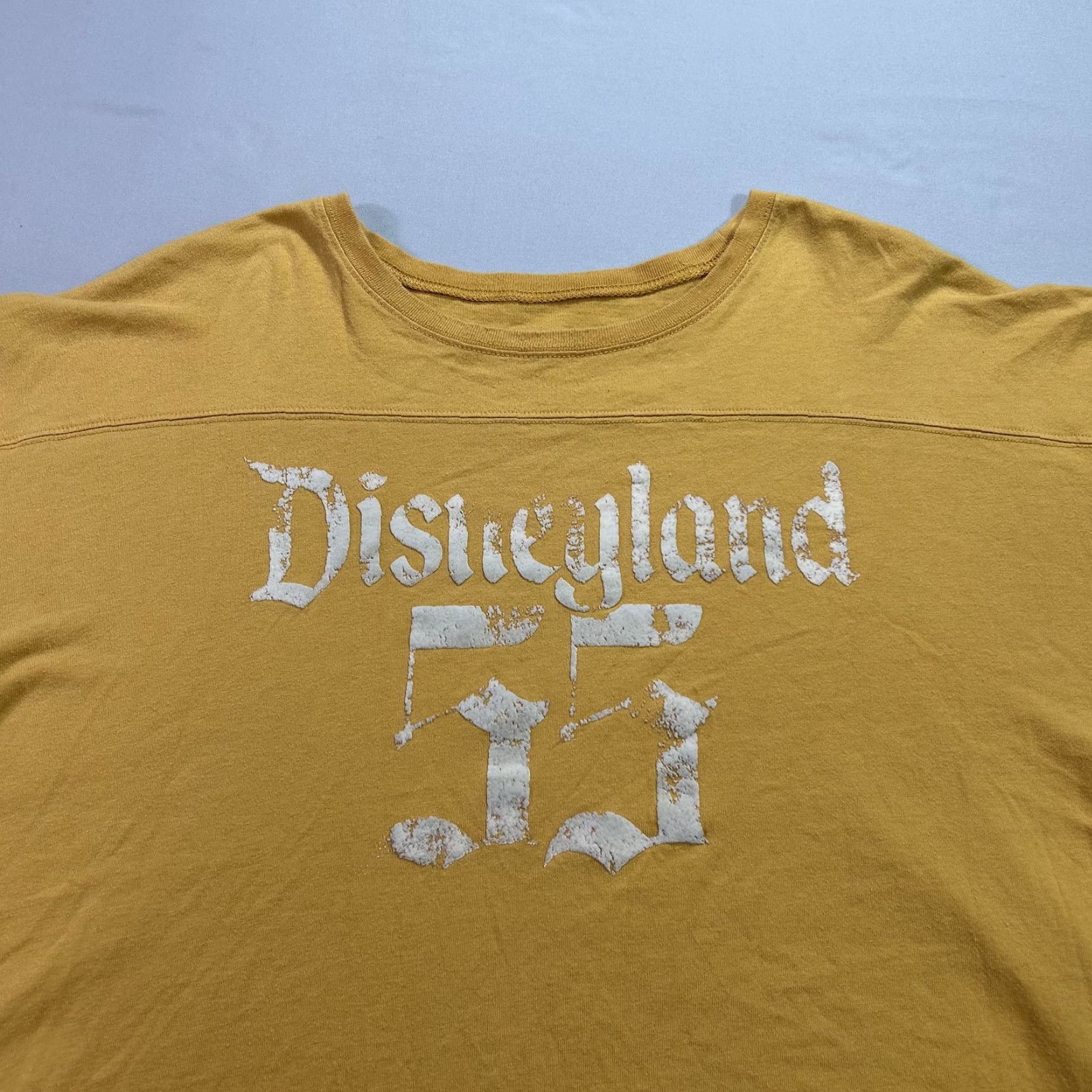 Disney VINTAGE Disneyland Shirt Mens 2XL Yellow 55 Anniversary Walt Disney World Retro Stripes Size US XXL / EU 58 / 5 - 3 Thumbnail