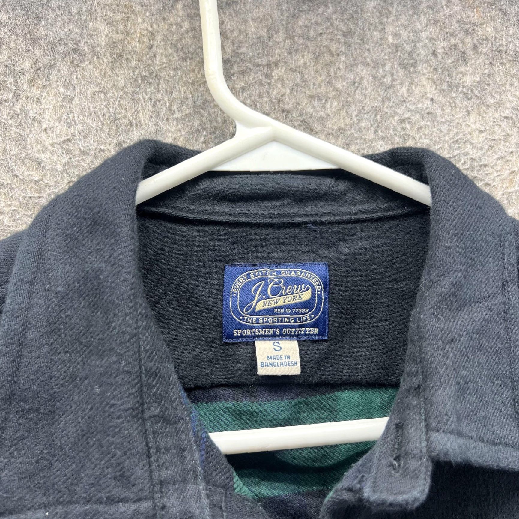 J.Crew J.Crew Shirt Jacket Mens Small Black Cotton Flannel Lined Shacket BD019 Size US S / EU 44-46 / 1 - 7 Thumbnail