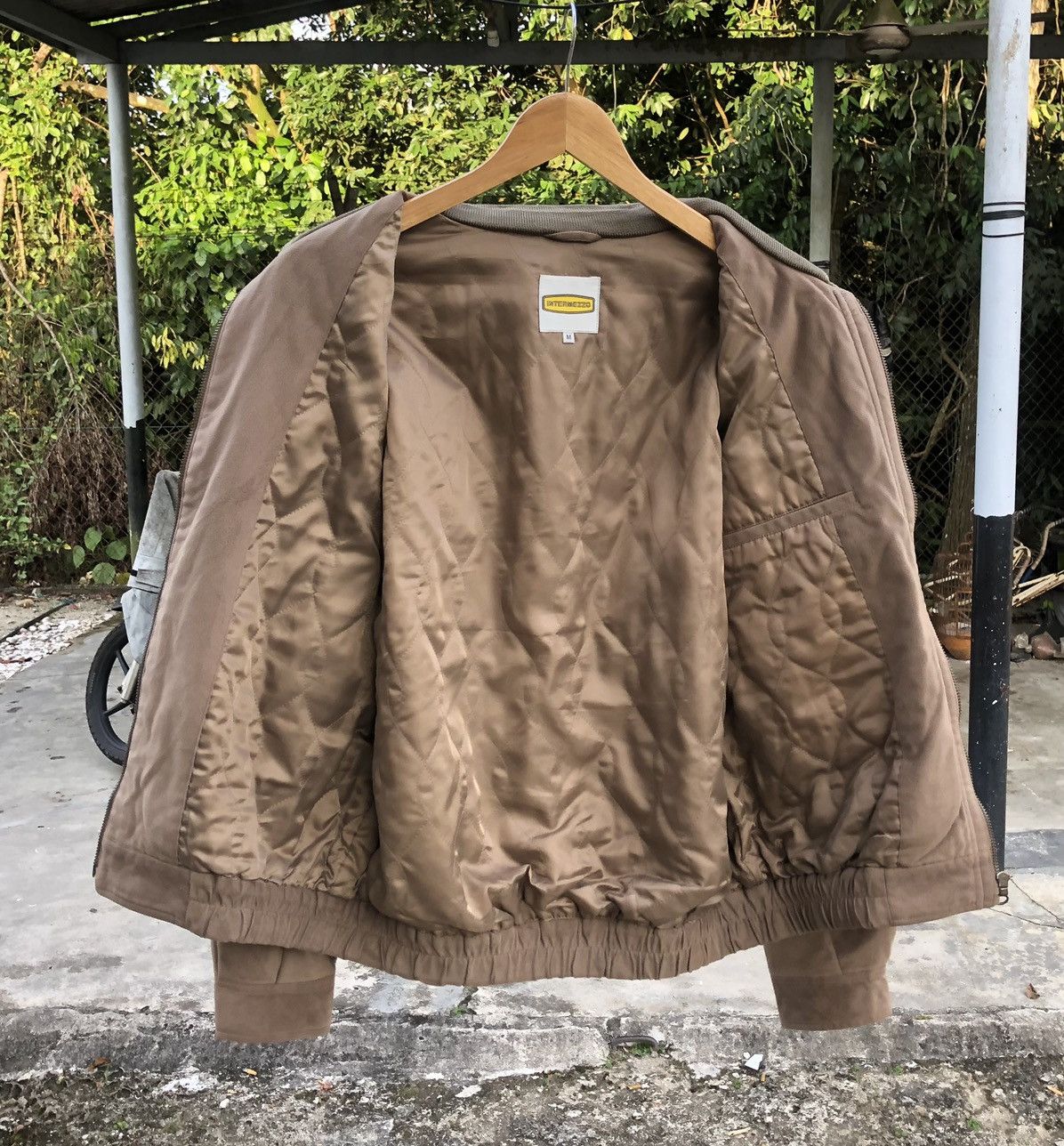 Japanese Brand Vintage Intermezzo Suede Bomber Jacket Size US M / EU 48-50 / 2 - 14 Thumbnail
