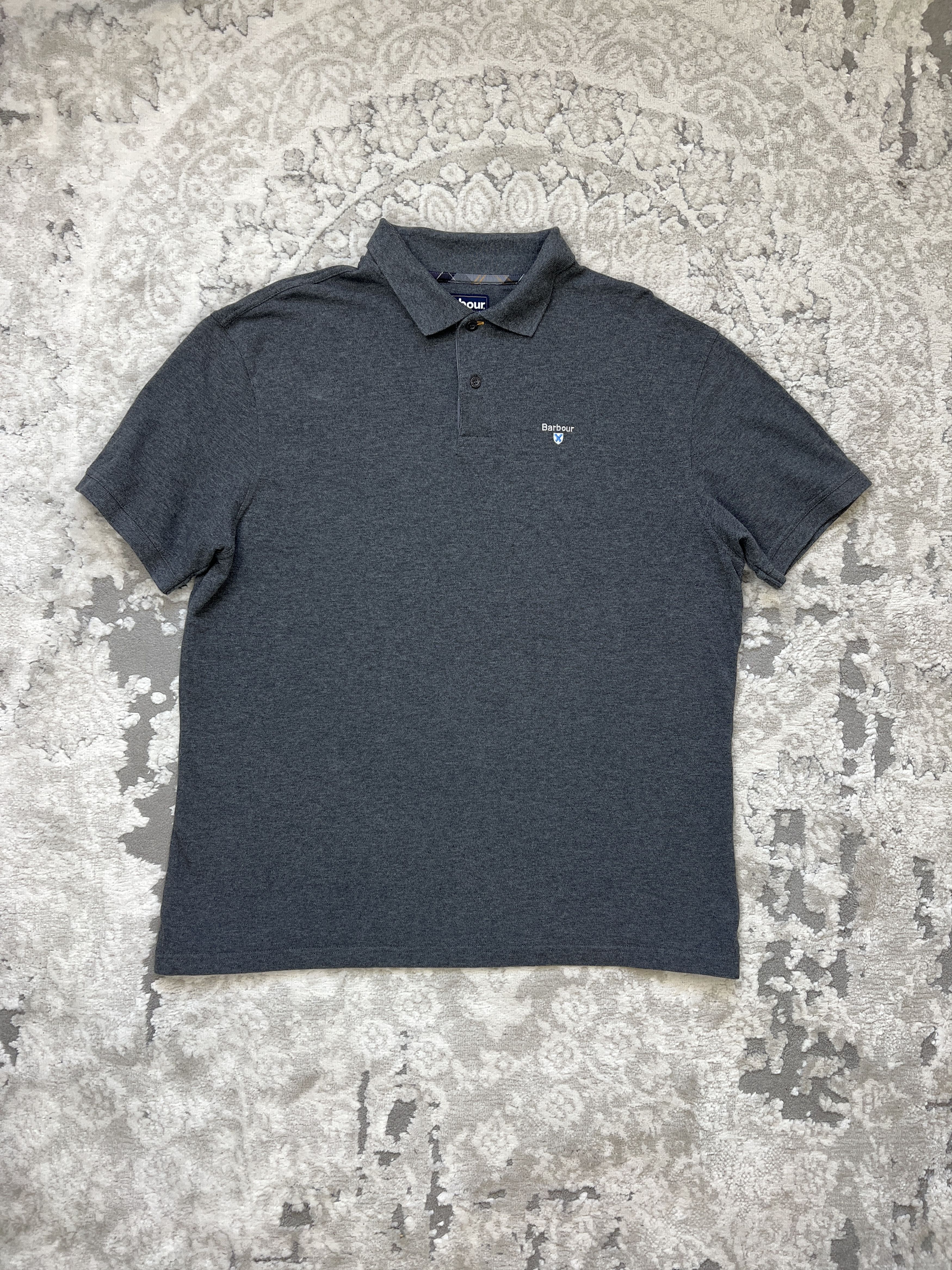 Barbour Barbour Tartan Piqué Polo Shirt Charcoal Grey ~XL Size US XL / EU 56 / 4 - 1 Thumbnail