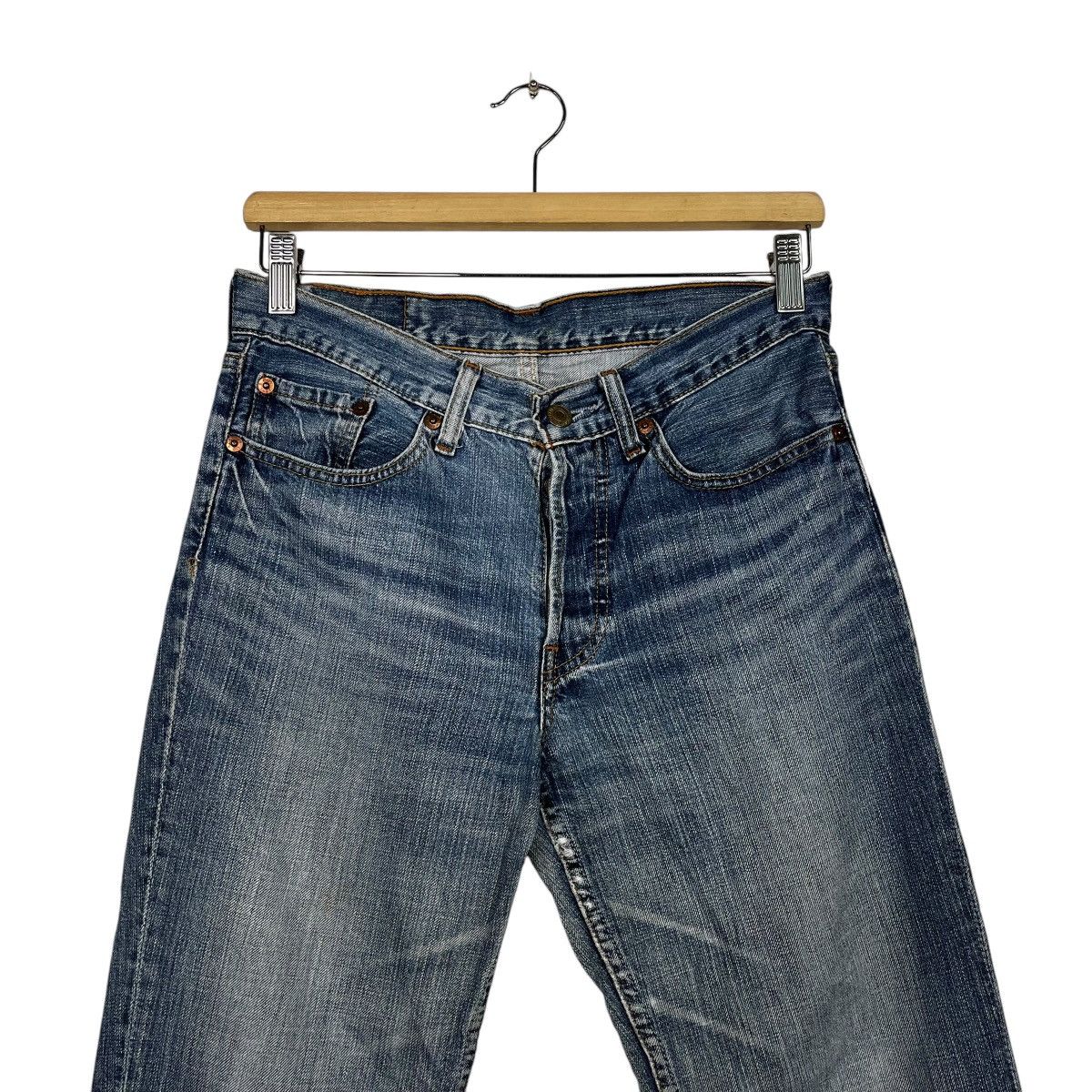 Levi's Vintage Y2k Levis 501 Denim Jeans Size 30" / US 8 / IT 44 - 2 Thumbnail