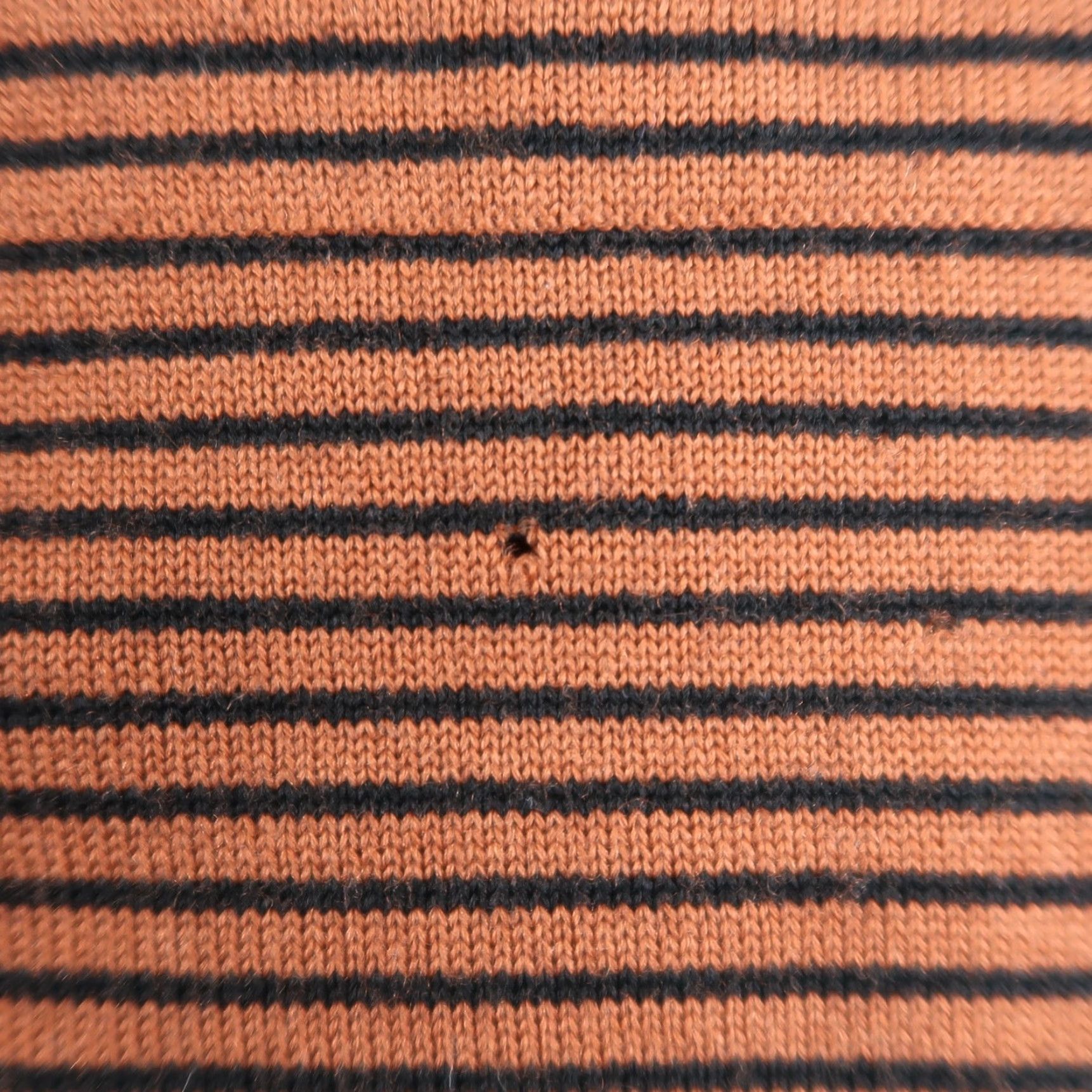 Yves Saint Laurent VINTAGE Yves Saint Laurent Striped Wool Sweater Dress M Women's Orange 80s 90s Knit Crew Neck Long Sleeve Casual Sweatshirt Dress Mens Womens? Size M / US 6-8 / IT 42-44 - 4 Thumbnail