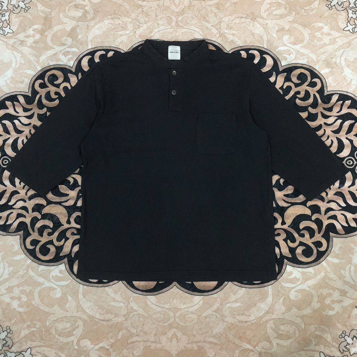 Japanese Brand × Sage De Cret Rare Distressed Sage De Cret Japan 3/4 Henley Tees Size US S / EU 44-46 / 1 - 1 Thumbnail