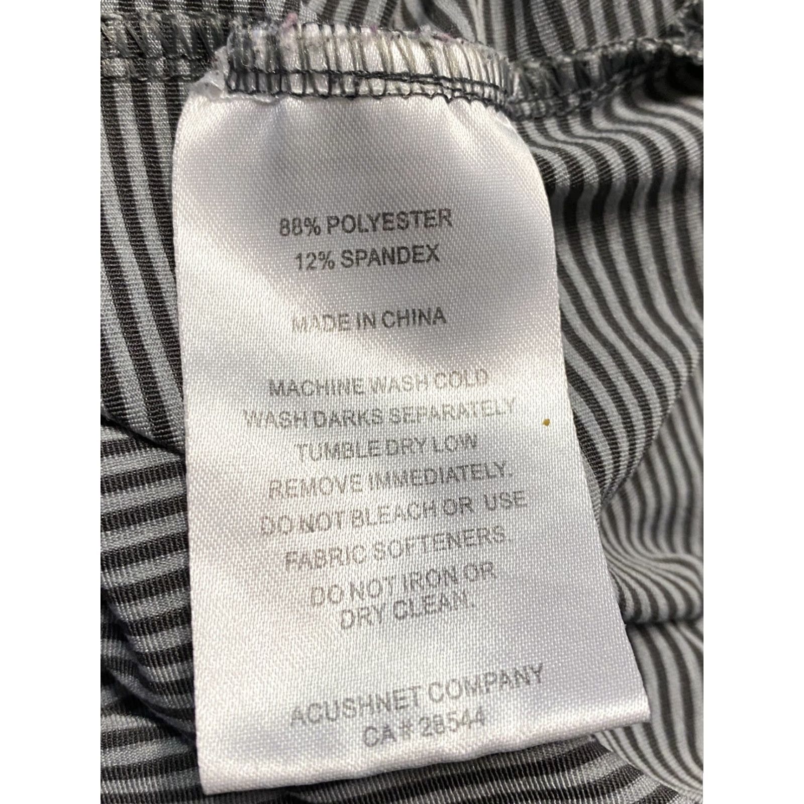 Footjoy Footjoy Mens Polo Shirt Striped Polyester Size Large Black Gray Striped Polo Shirt Mens Size US L / EU 52-54 / 3 - 7 Thumbnail