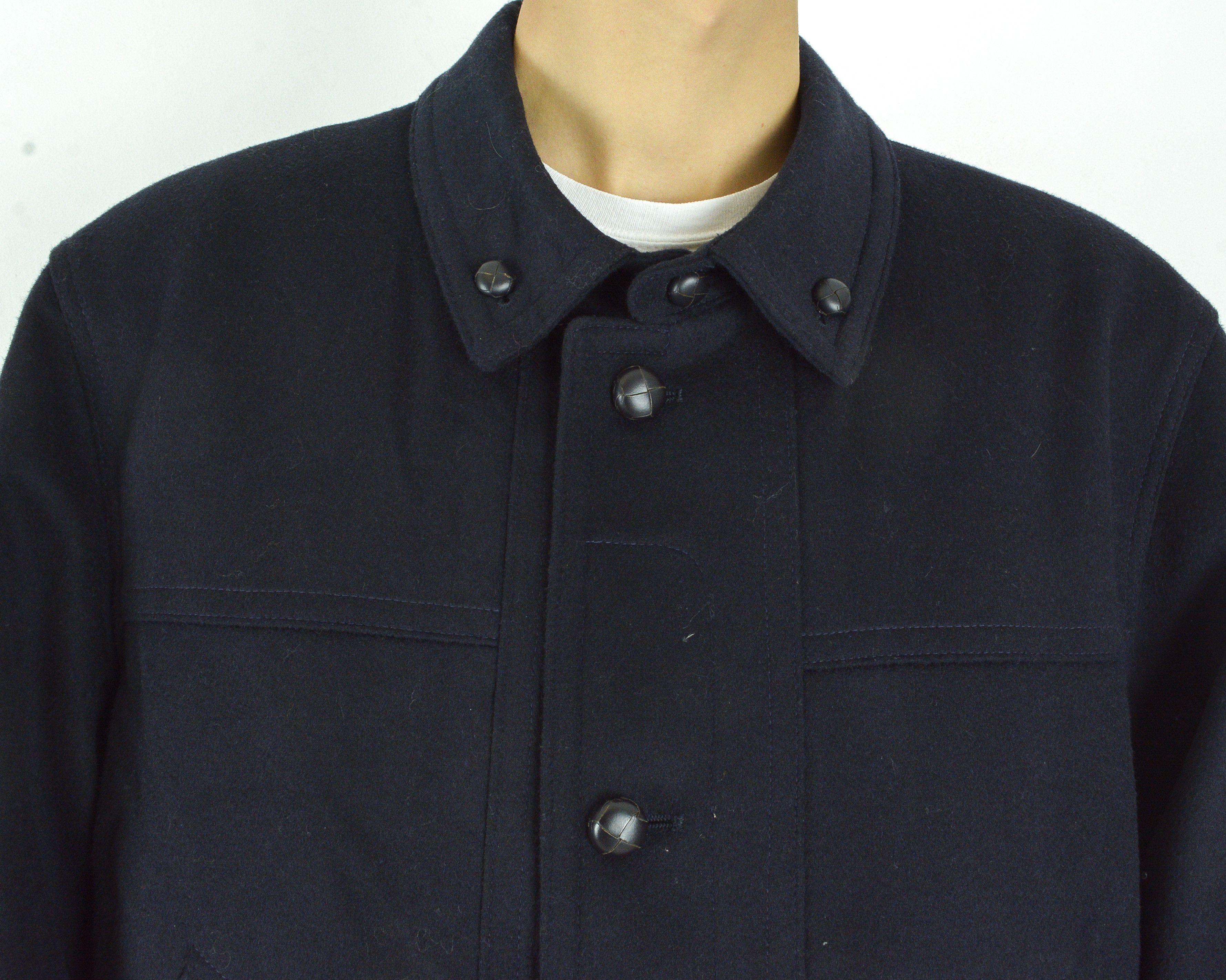Vintage Walbush Rehbochloden Mens L Wool Jacket Over Coat EU 52 Navy Size US L / EU 52-54 / 3 - 6 Thumbnail