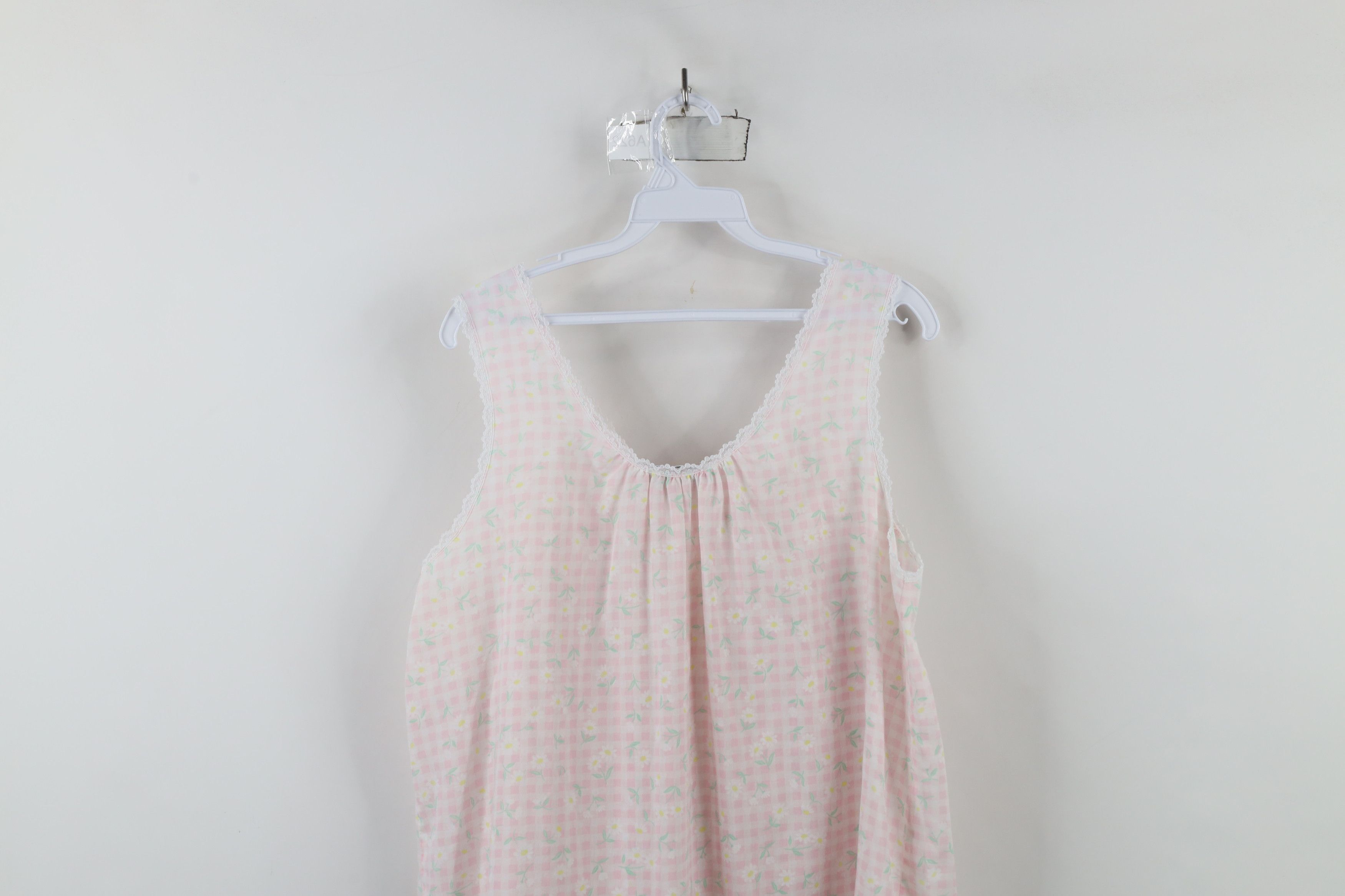 Vintage Vintage 90s Miss Elaine Plaid Night Gown Sleeping Shirt USA Size M / US 6-8 / IT 42-44 - 9 Thumbnail