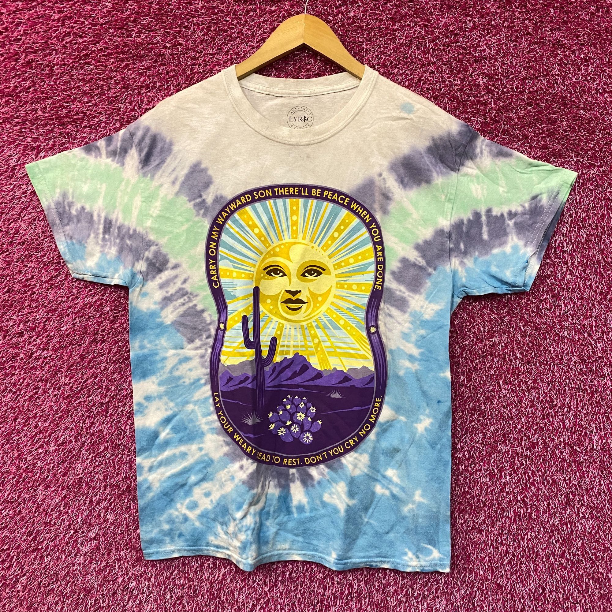 Band Tees Kansas Carry on Wayward Son Desert Landscape Rock Tie Dye la Size US L / EU 52-54 / 3 - 1 Thumbnail