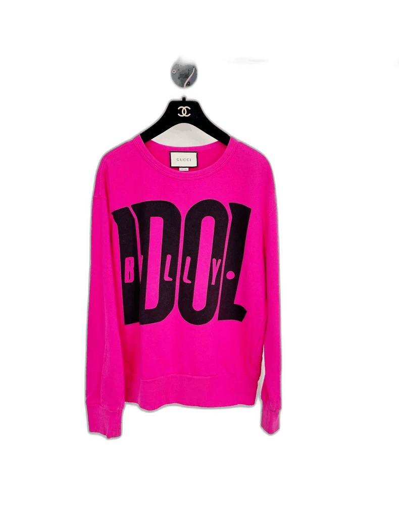 Gucci Gucci Pink Sweatshirt with IDOL Print Size S / US 4 / IT 40 - 1 Thumbnail