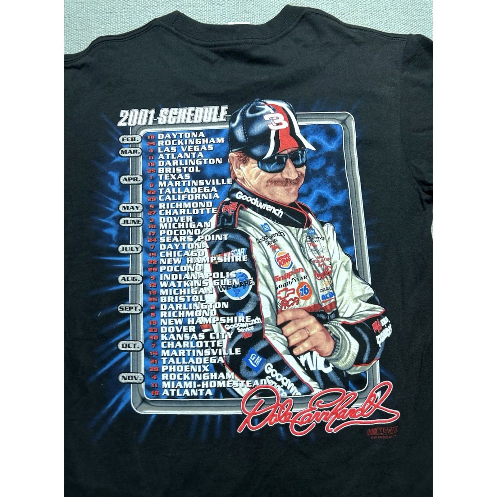 Vintage VINTAGE Dale Earnhardt Winston Cup NASCAR Racing T-Shirt Men Medium Black Graphic T-Shirt Size US M / EU 48-50 / 2 - 5 Thumbnail
