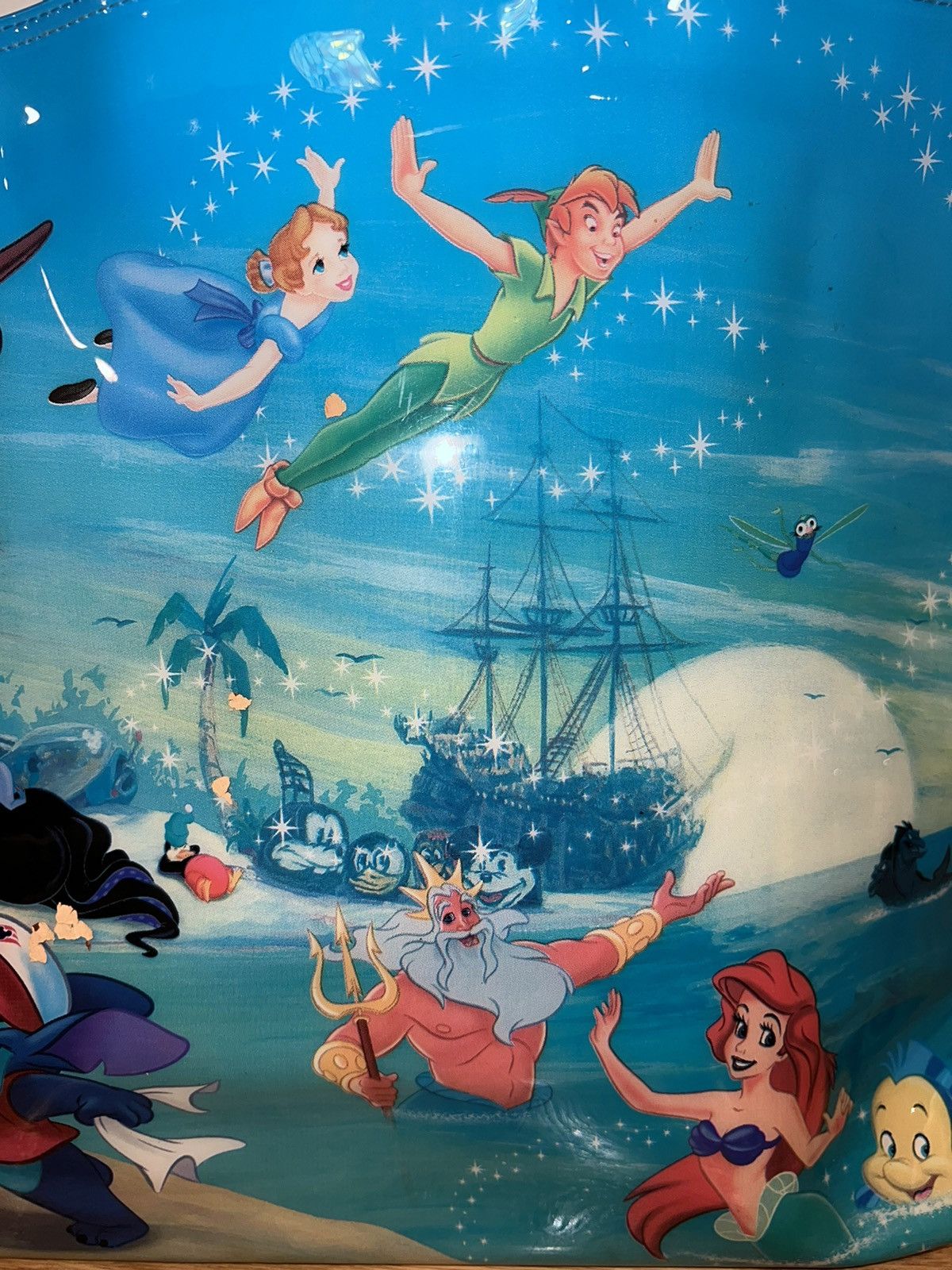Disney × Vintage Vintage Disney Cruise Line AOP Tote Bag Size ONE SIZE - 4 Thumbnail