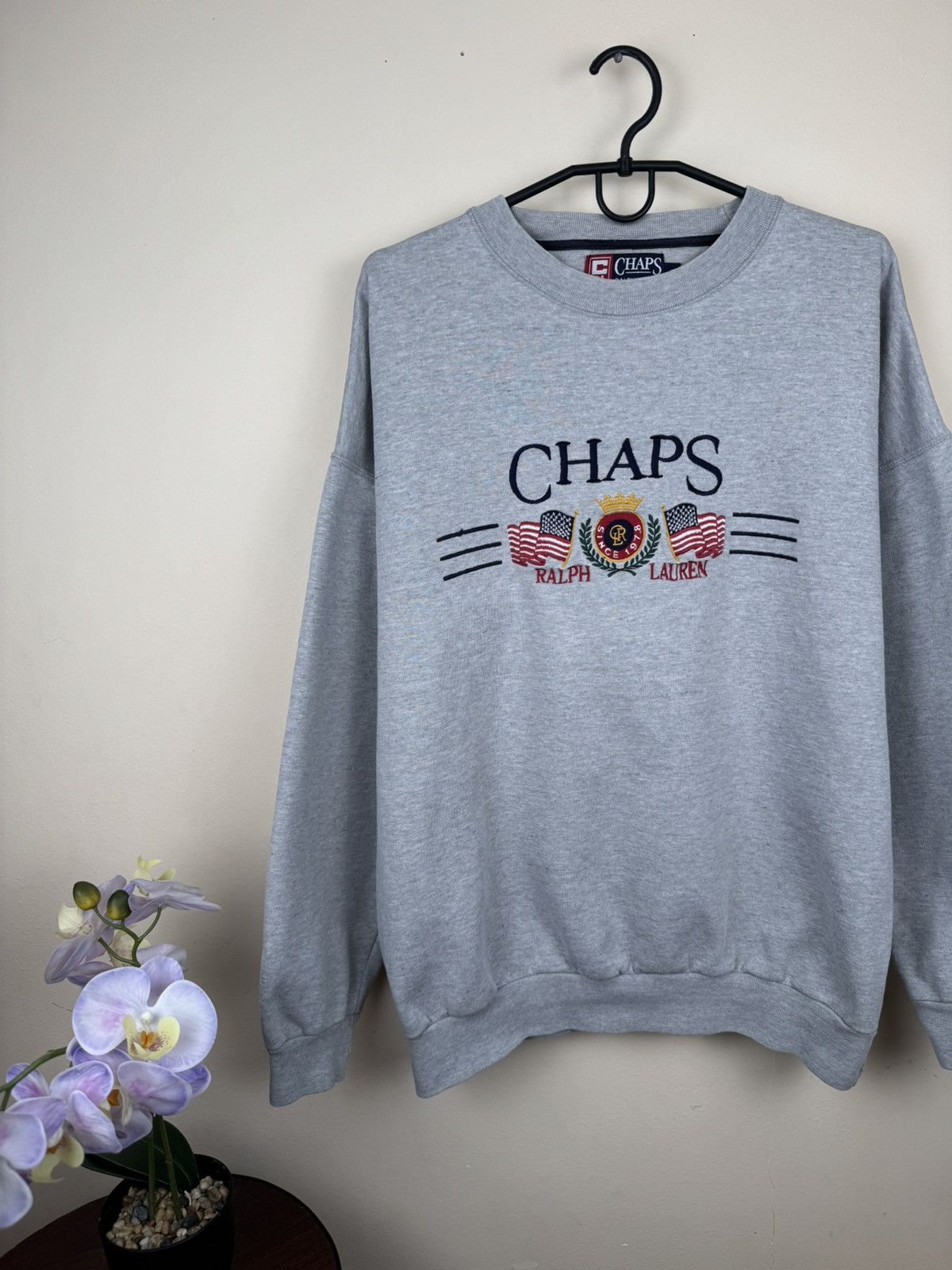 Chaps Ralph Lauren Vintage Chaps Ralph Lauren Sweatshirt Gray XL Streetwear Size US XL / EU 56 / 4 - 4 Thumbnail