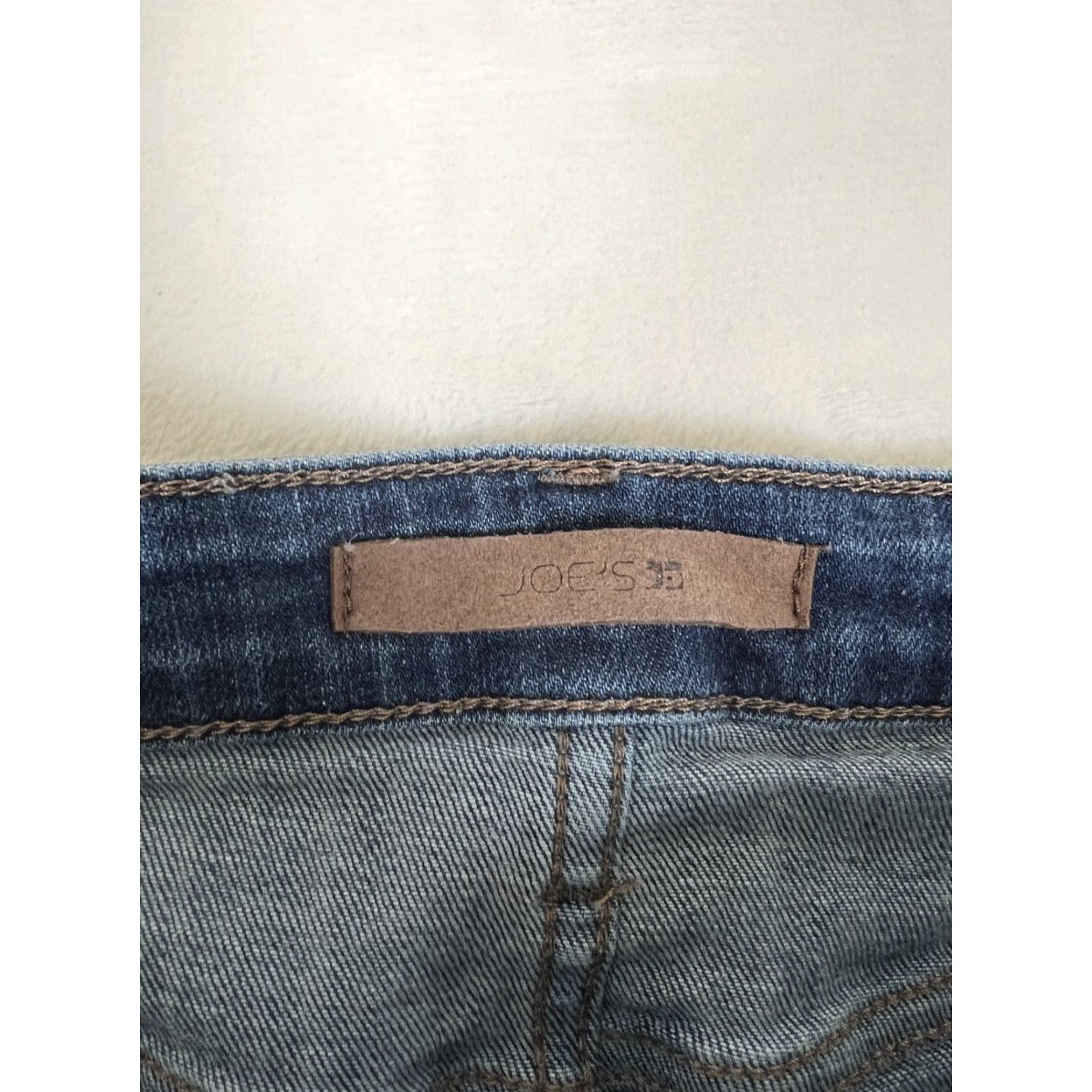 Vintage Joe's Jeans Women's Jeans 28 Denim High Rise Skinny Ankle Dark Wash Distressed Blue Regular 27in Inseam Womens Jeans Size 28" / US 6 / IT 42 - 4 Thumbnail
