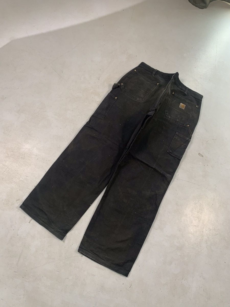 Carhartt Vintage Carhartt B01 BLK damaged double knee workwear Size US 42 / EU 58 - 2 Thumbnail