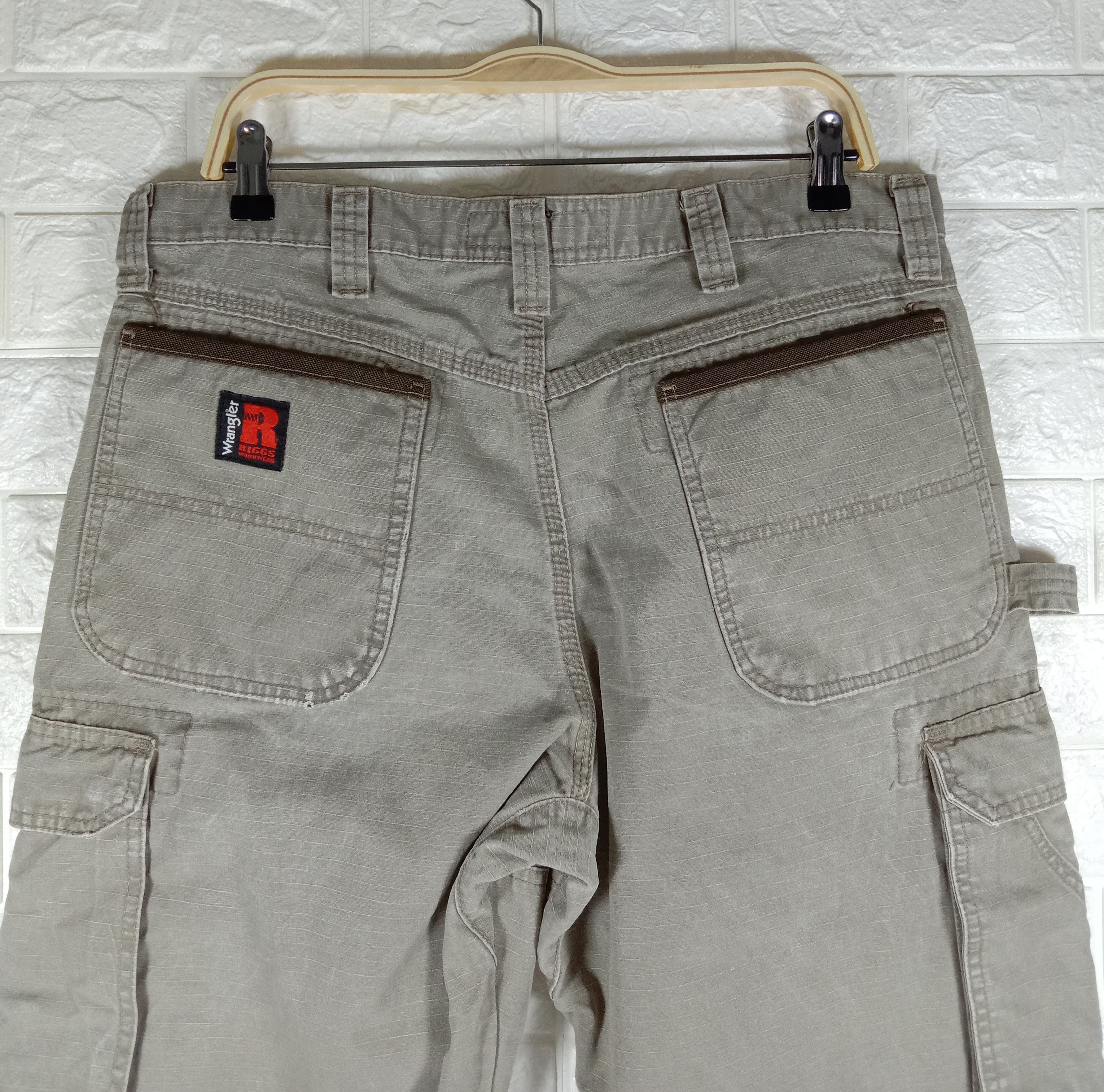 Wrangler Vintage Wrangler Rigg Carpenters Double Knee Cargo Jeans Size US 35 - 6 Thumbnail