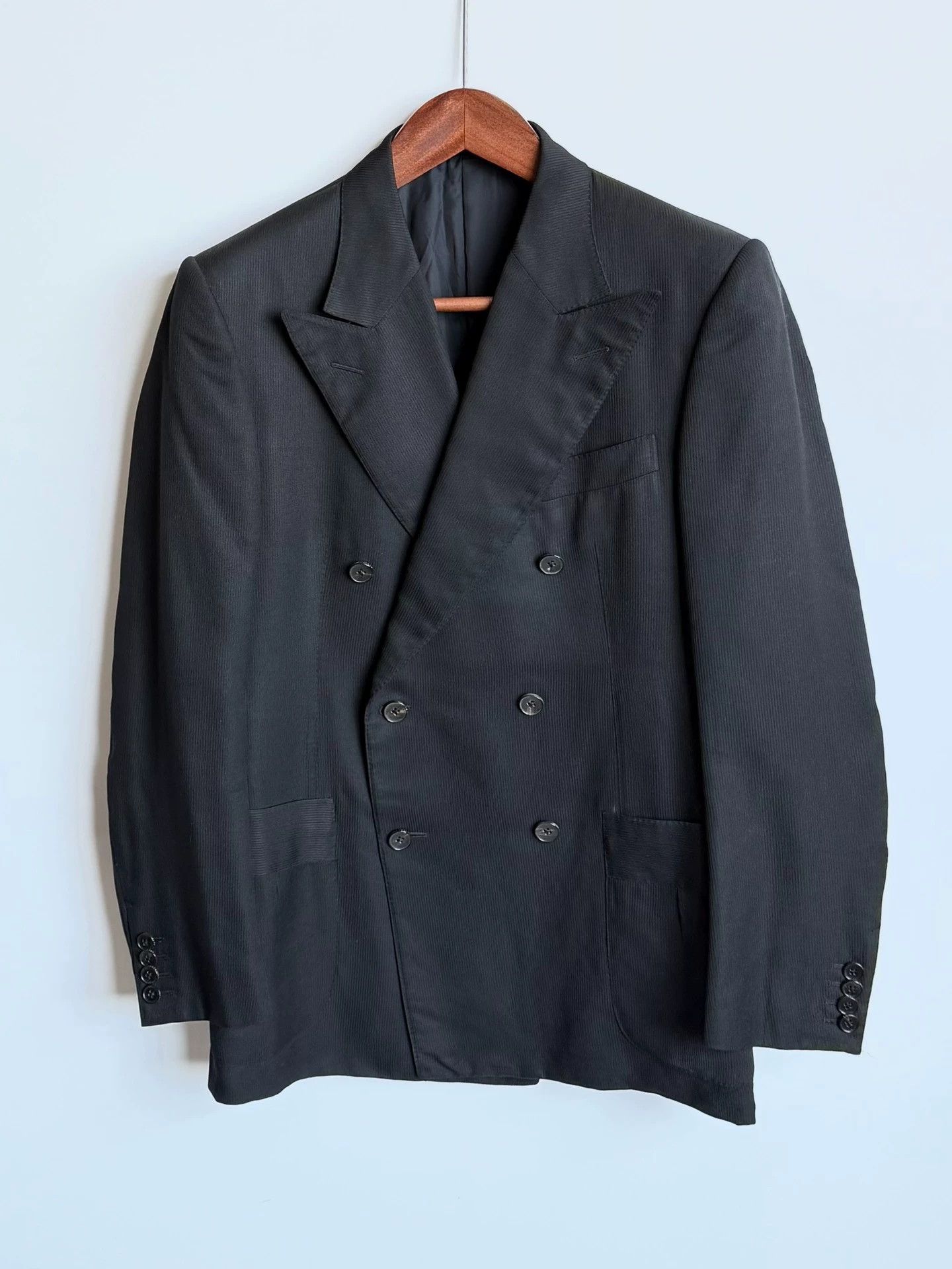 Gucci Gucci 100% Silk Double-Breasted Blazer 48 Size 48R - 1 Thumbnail