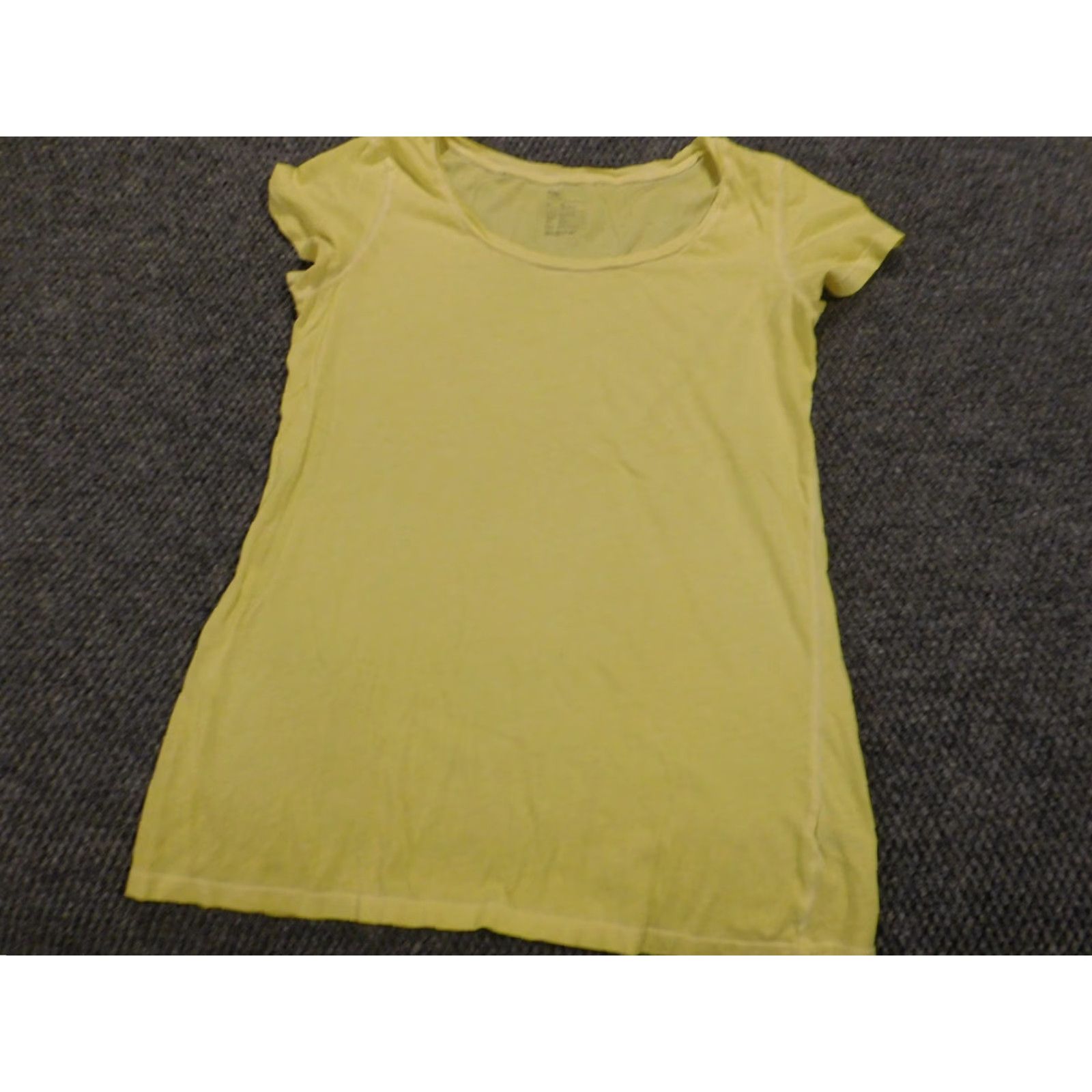 Gap Gap Blouse Shirt Womens S Tall Yellow Short Sleeve Crew Neck Button Cotton Rayon Stitch Classic Vintage? No — omit N/A. Size S / US 4 / IT 40 - 2 Thumbnail