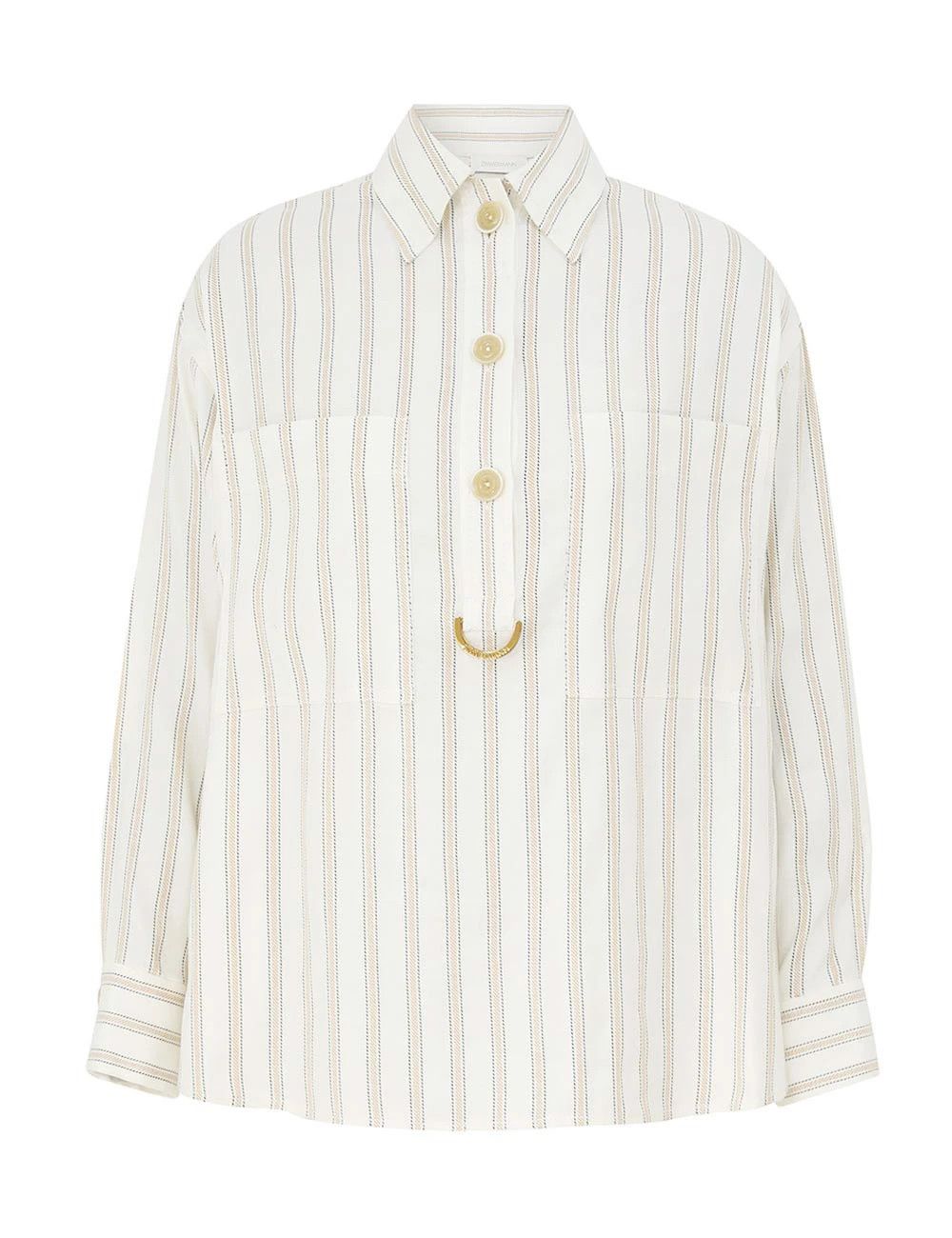 oc11z0226 Illuminate Striped Shirt In Multicolor