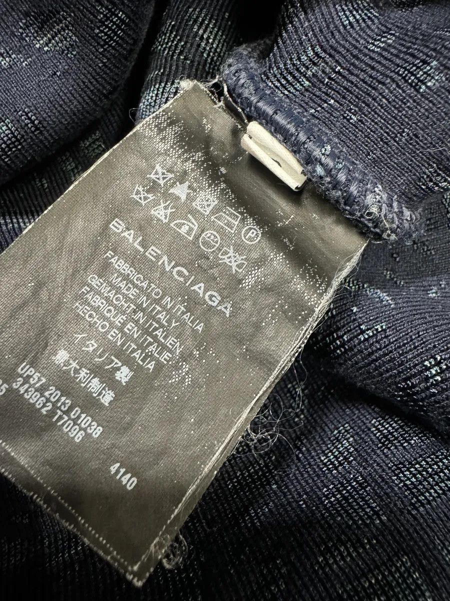 Balenciaga SS2013 Balenciaga Navy Textured Sweater by Nicolas Ghesquiere Size US XS / EU 42 / 0 - 8 Thumbnail