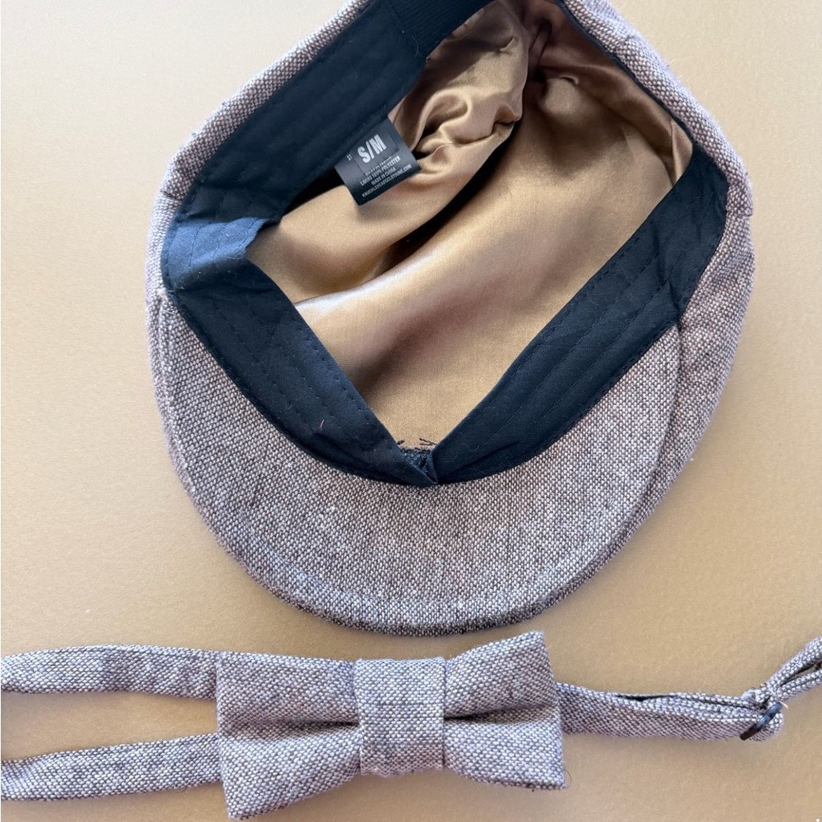 Other New Classic Herringbone Kids Flat Cap and Bow Tie Set Size ONE SIZE - 5 Thumbnail