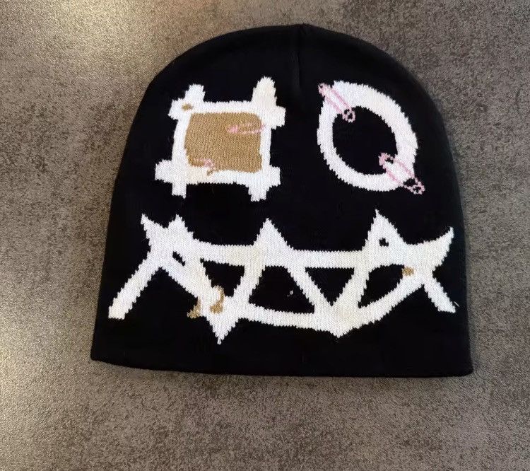 Japanese Brand Cyber-Sigilism Graphic Beanie Size ONE SIZE - 1 Thumbnail