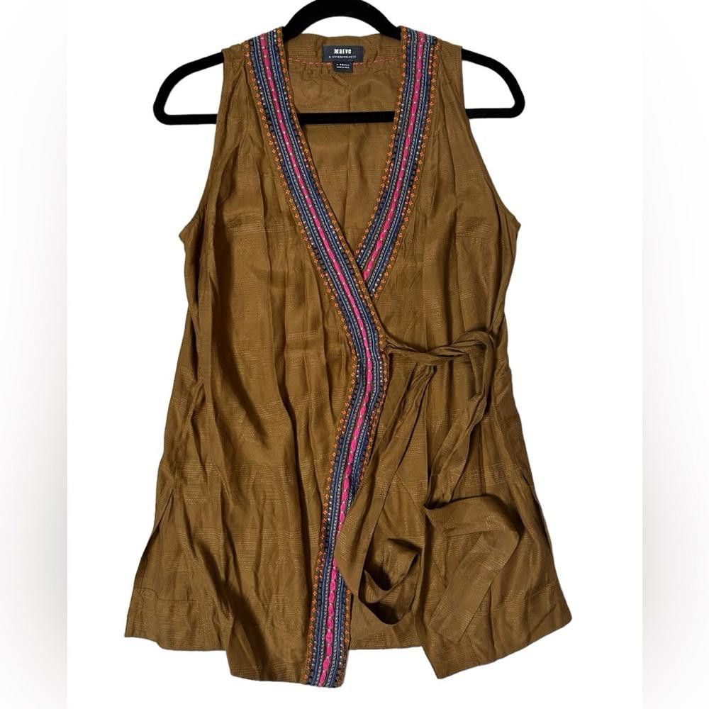 Designer Anthropologie l Maeve Liviana Wrap Tunic XS Size XS / US 0-2 / IT 36-38 - 2 Thumbnail