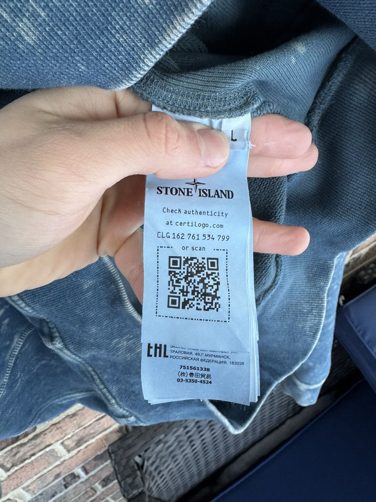Stone Island Stone Island off dye blue-green hoodie Size US L / EU 52-54 / 3 - 5 Thumbnail