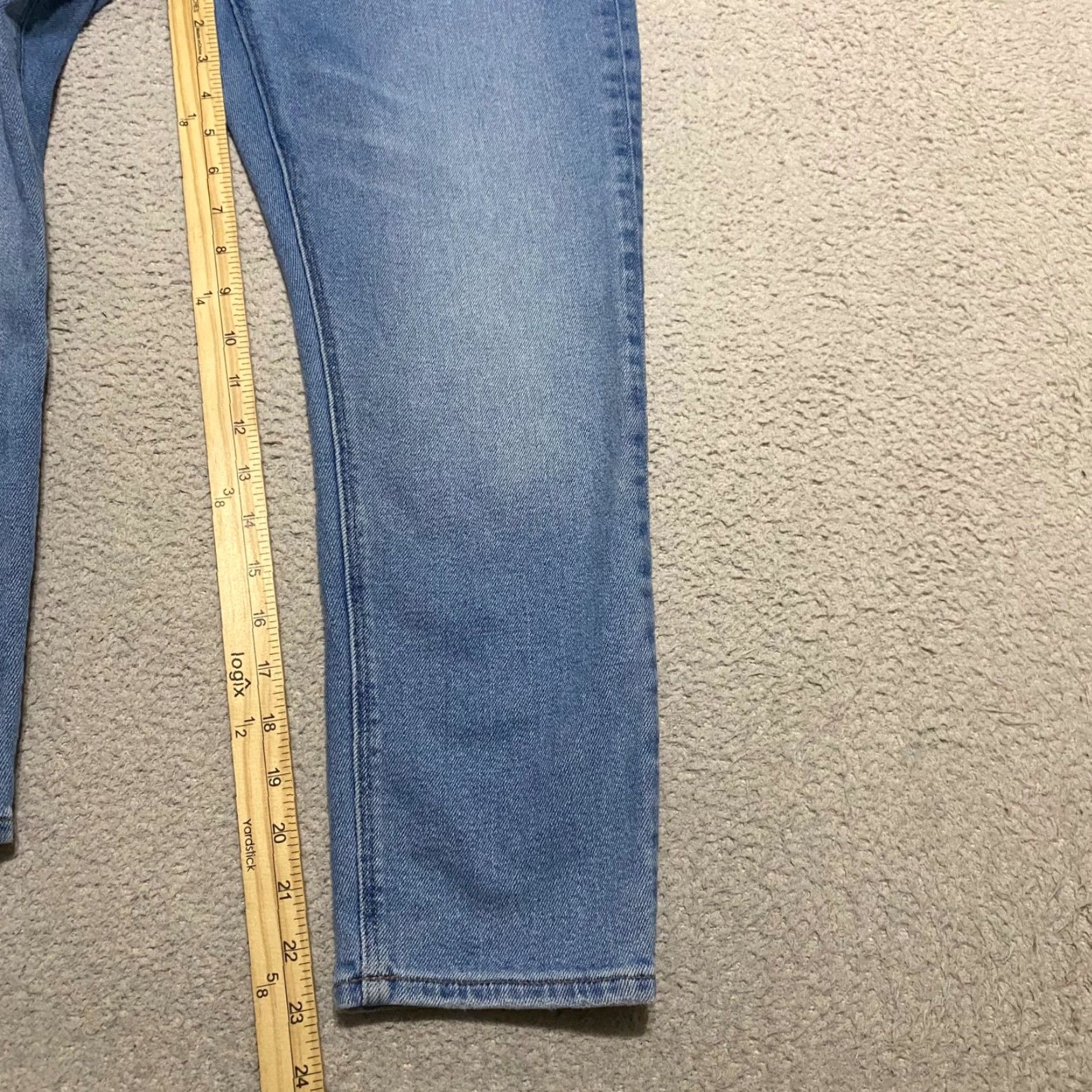 American Eagle Outfitters VINTAGE American Eagle Jeans Womens sz 2P Blue Denim Straight Distressed High Rise Mom Mens Girls Womens Size 42" / US 20 - 7 Thumbnail