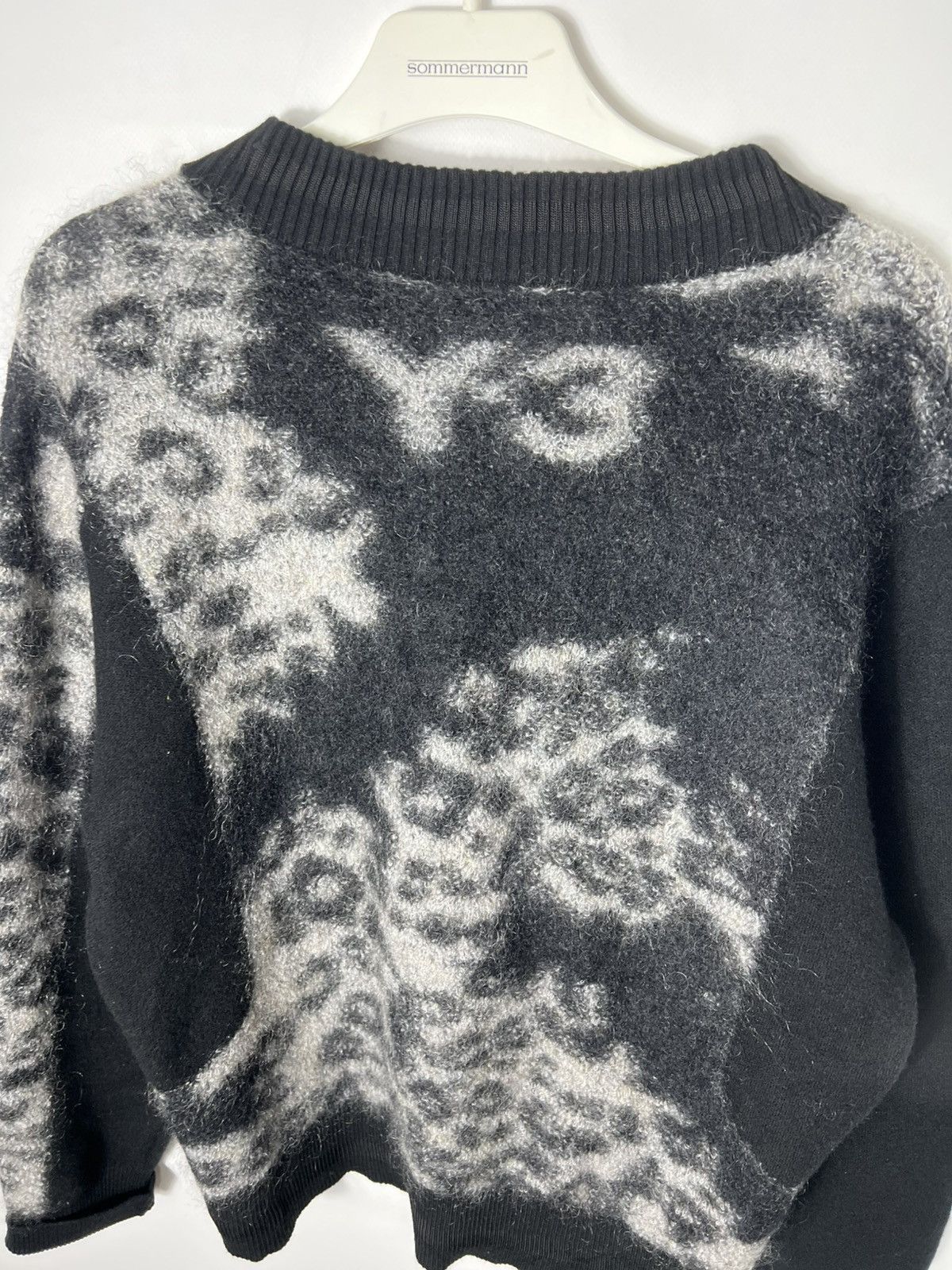 Adidas × Y's Vintage Adidas Yohji Yamamoto Y-3 Mohair Leopard Cardigan Size US L / EU 52-54 / 3 - 11 Thumbnail