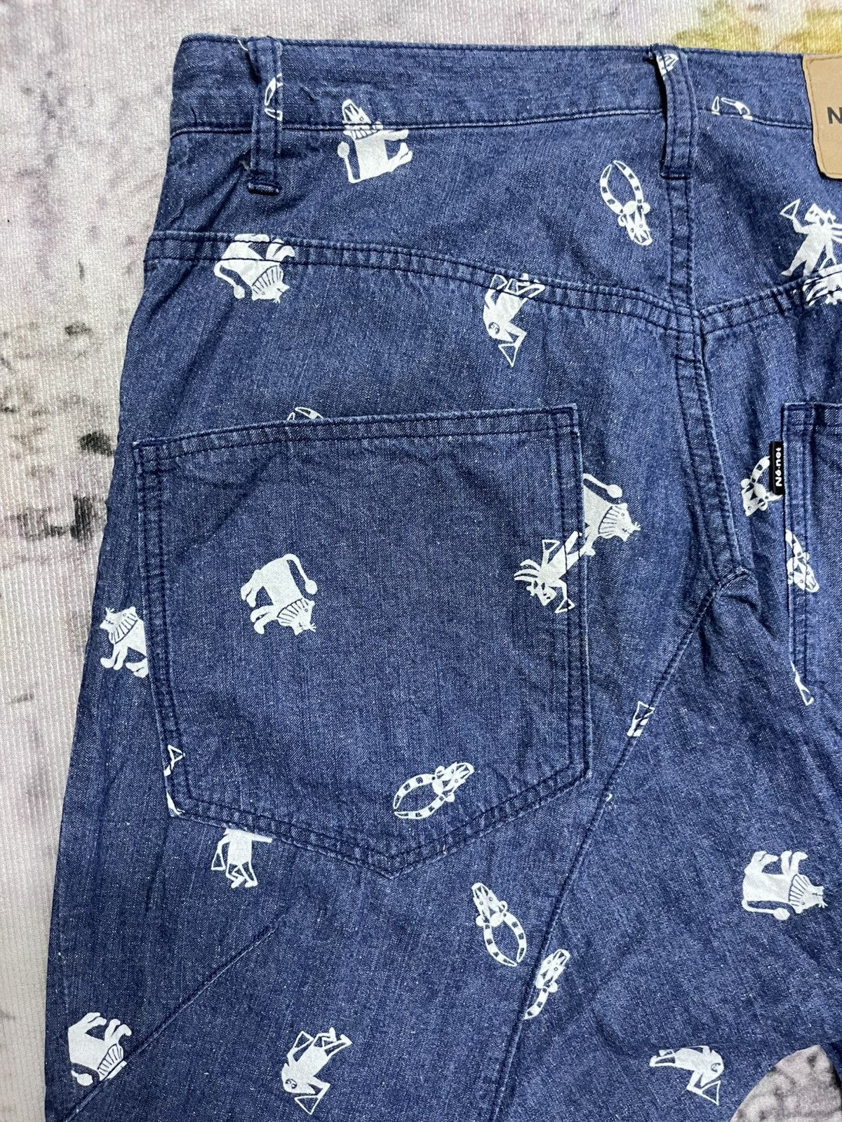 Issey Miyake × Japanese Brand × Ne-Net Ne-net By Issey Miyake Jeans Printed Size US 30 / EU 46 - 11 Thumbnail
