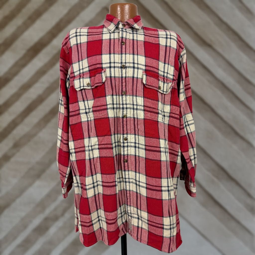 Abercrombie & Fitch VINTAGE Abercrombie Fitch Shirt Men M Oversize Heavy Cotton Plaid 90s Size US M / EU 48-50 / 2 - 1 Thumbnail