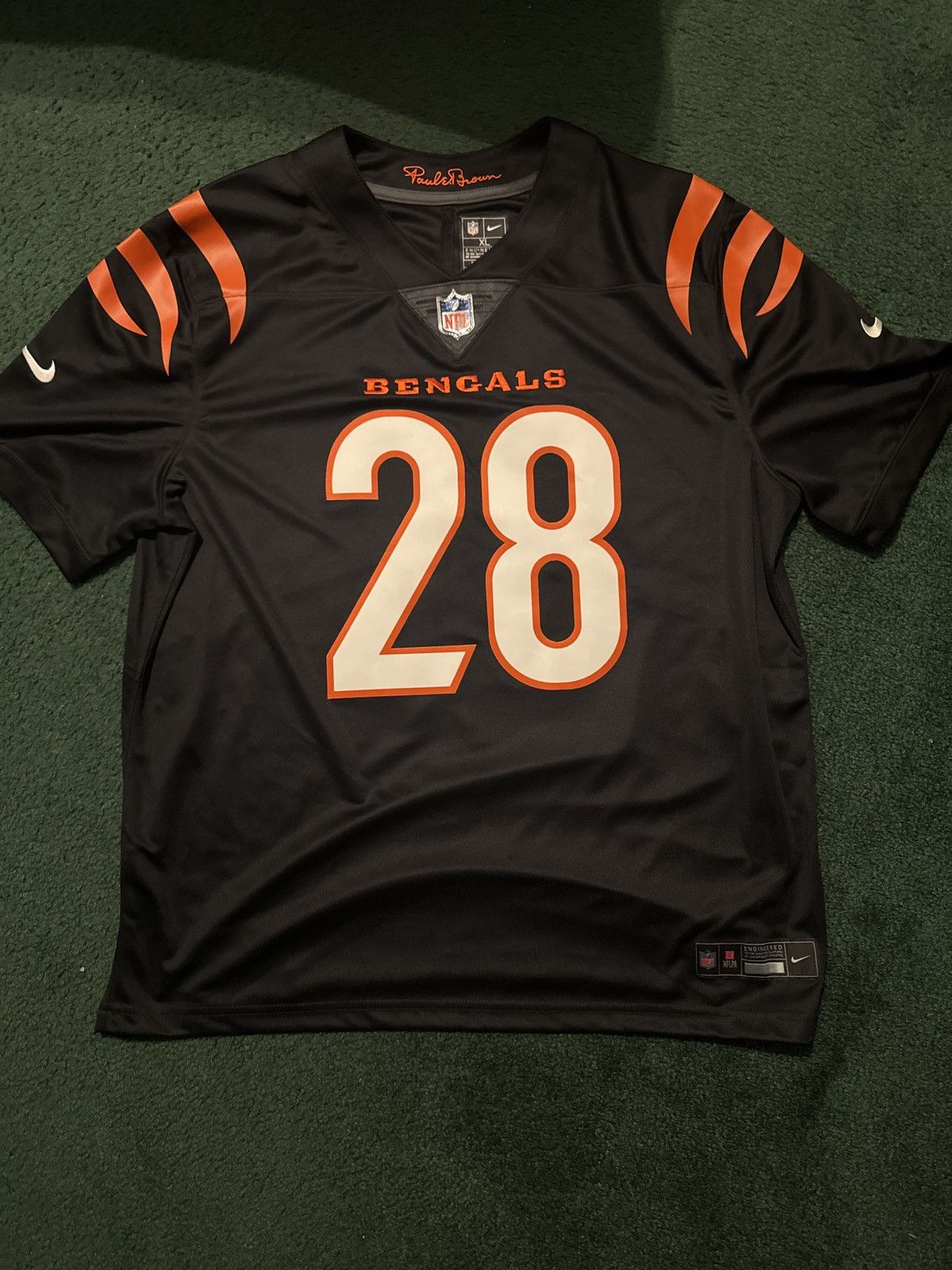 Joe Mixon #28 Cincinnati Bengals Black Jersey