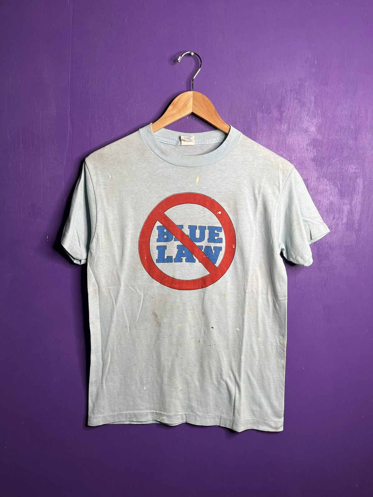 Vintage Vintage 70s let’s bust the blue law t-shirt Size US M / EU 48-50 / 2 - 1 Thumbnail