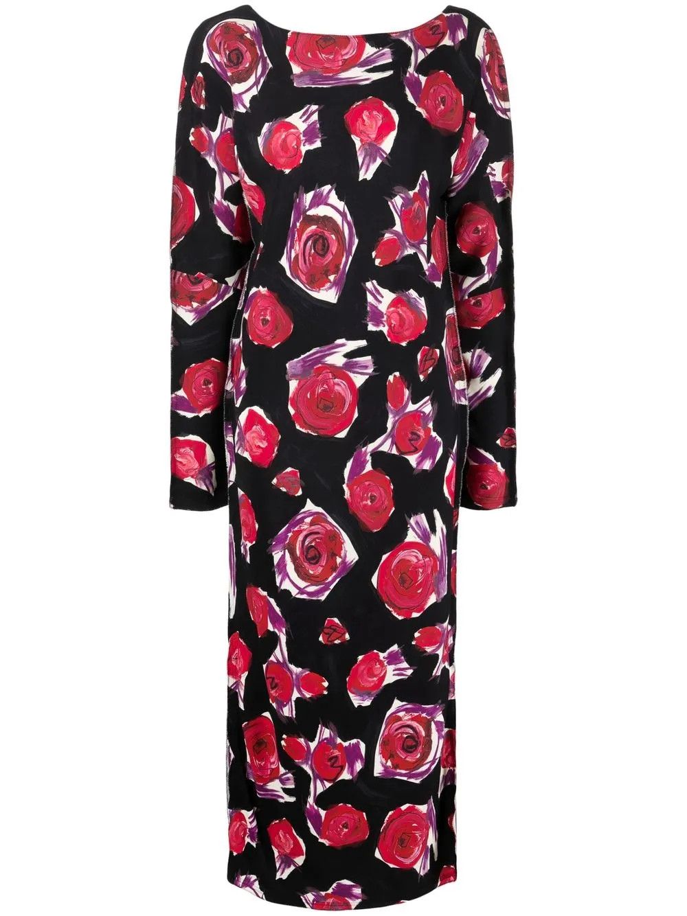 Marni o1y1025 Midi Dress in Multicolor Size XS / US 0-2 / IT 36-38 - 1 Thumbnail