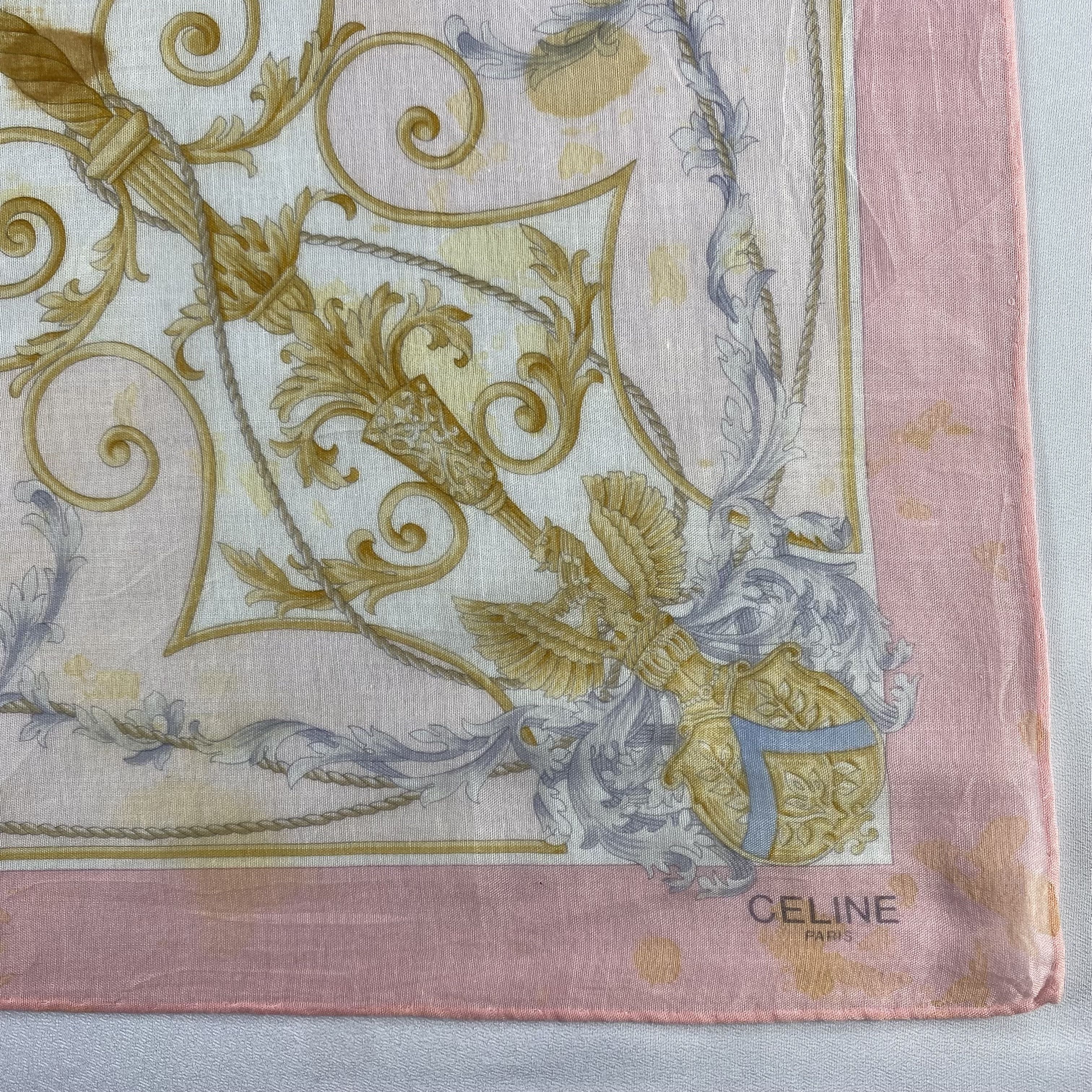 Celine × Vintage Celine Bandana/ Handkerchief / Neckerchief-P1290 Size ONE SIZE - 3 Thumbnail