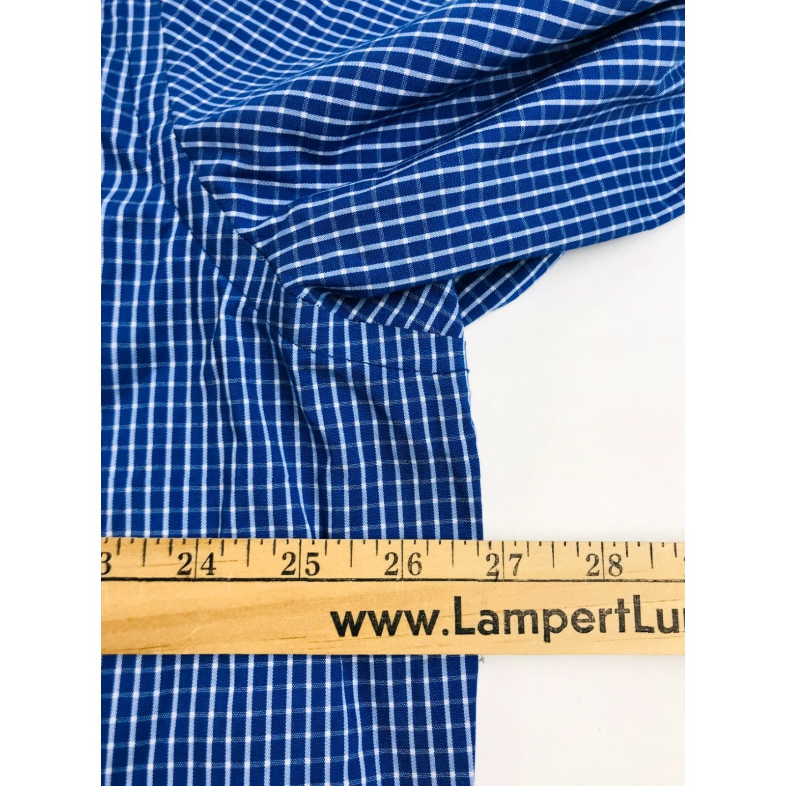 Van Heusen Van Heusen Shirt Men 2XL Blue White Check Long Sleeve Pocket Button Up Size US XXL / EU 58 / 5 - 3 Thumbnail
