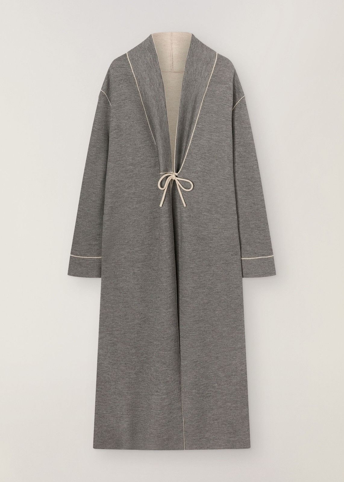 o1srvl11e0824 Burford Cashmere Coat in Grey