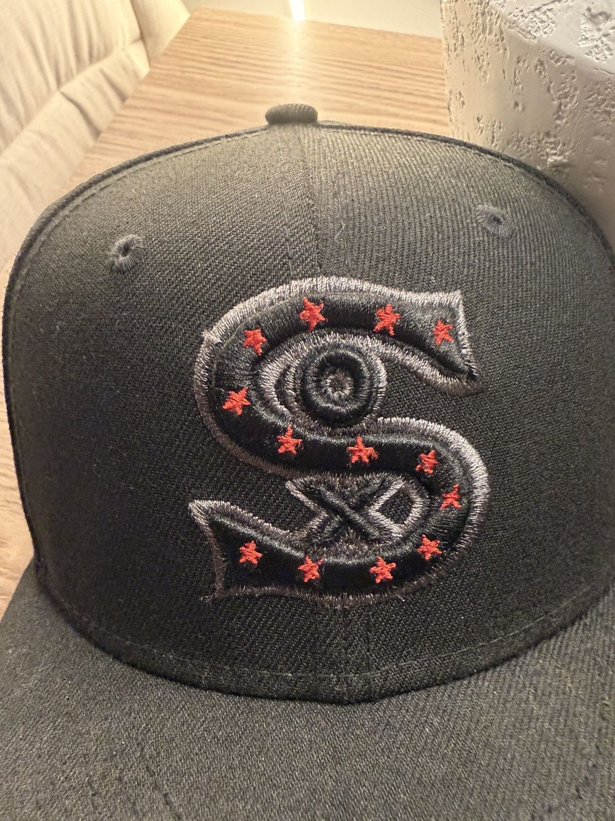 New Era New Era 59FIFTY Chicago White Sox Black Cap Size 7 Size 30 - 3 Thumbnail
