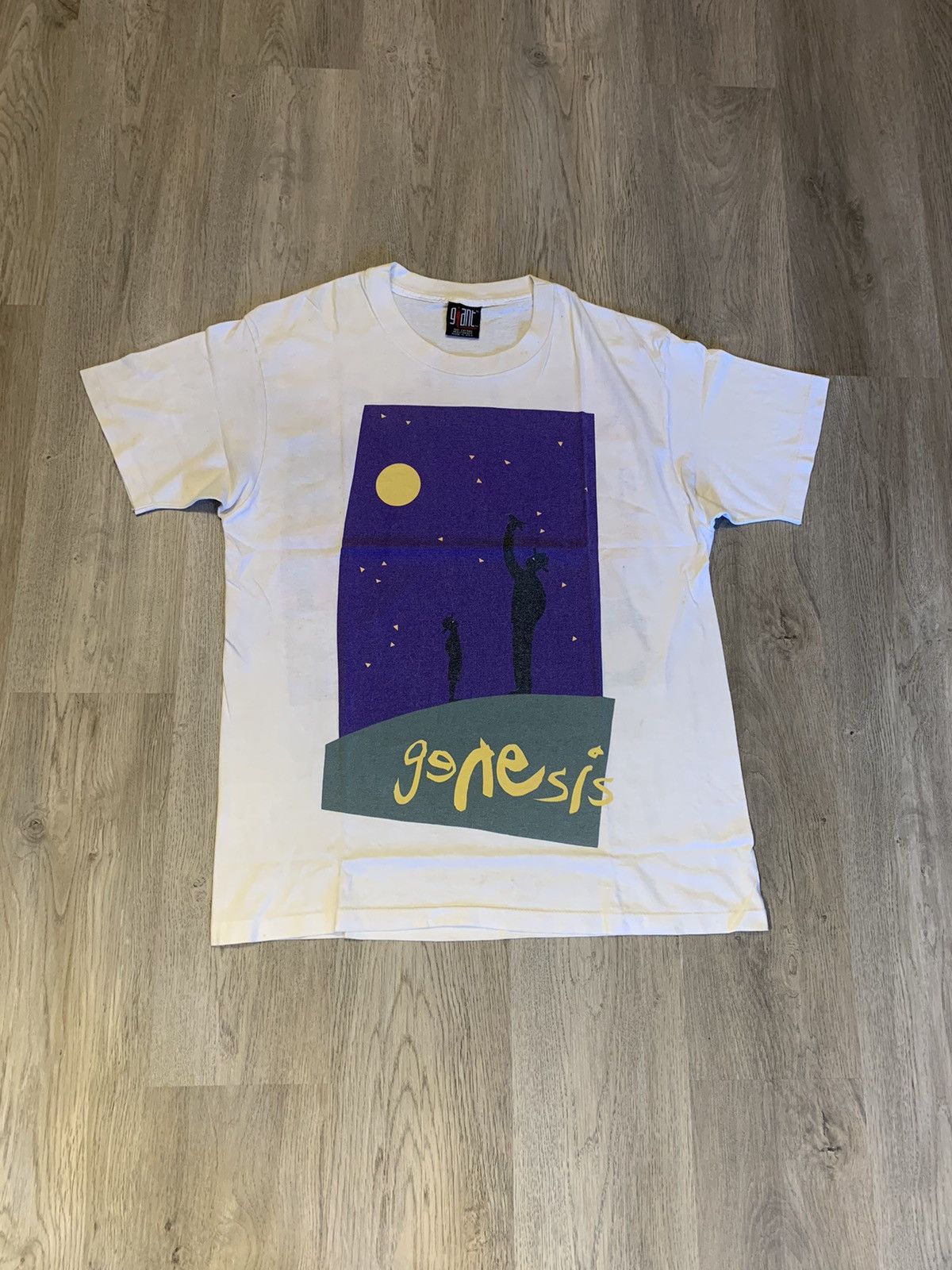 image of Band Tees x Rock Band Vintage 1992 Genesis Band Tour We Can’T Dance in White, Men's (Size XL)