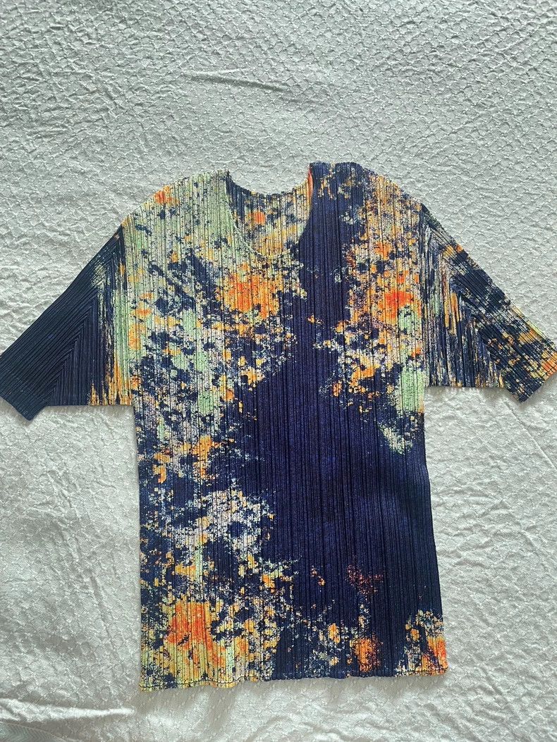 Issey Miyake Issey Miyake Starry sky Short Sleeve Size L / US 10 / IT 46 - 2 Thumbnail